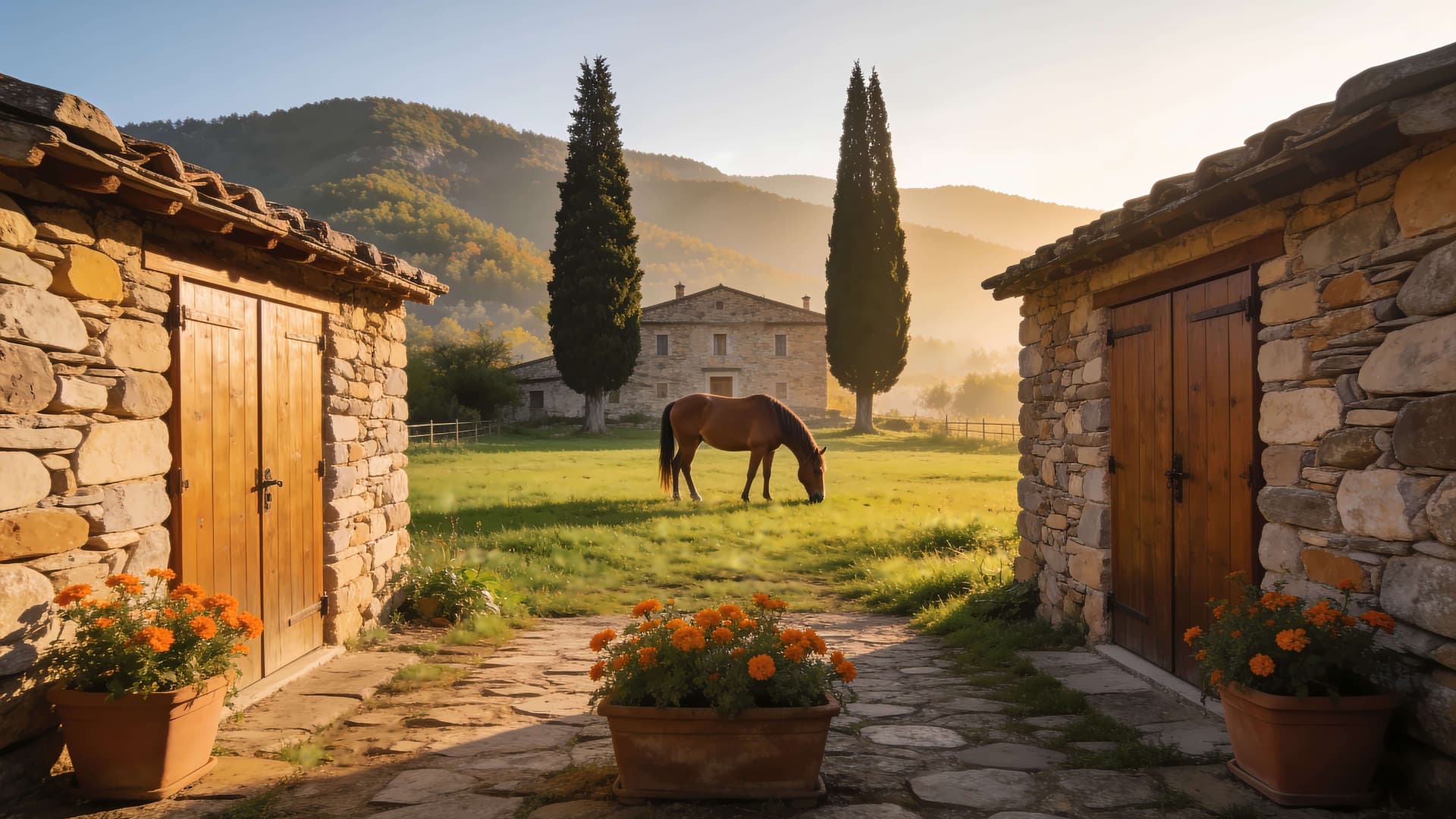 Rustic Countryside Estate - Pro desktop wallpaper