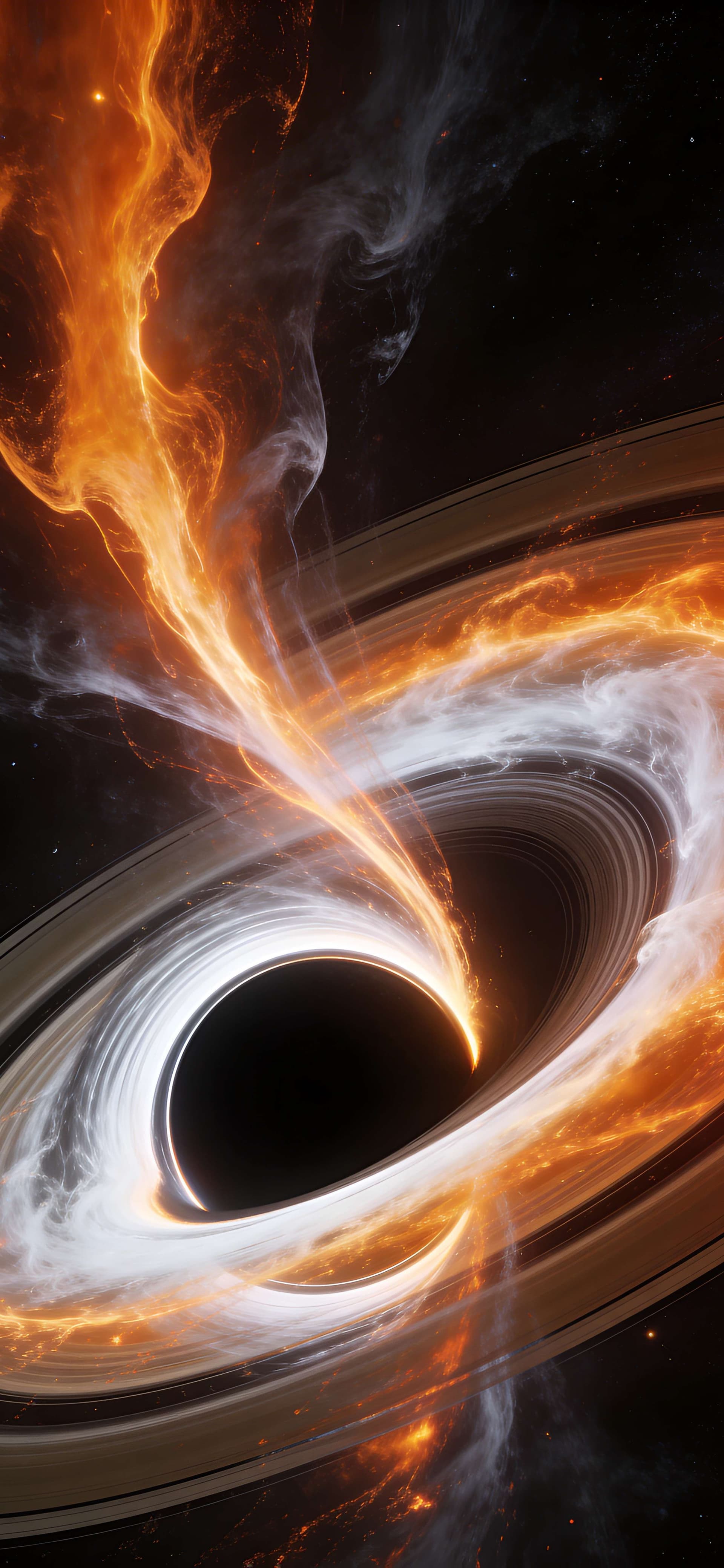Cosmic Black Hole - free phone wallpaper