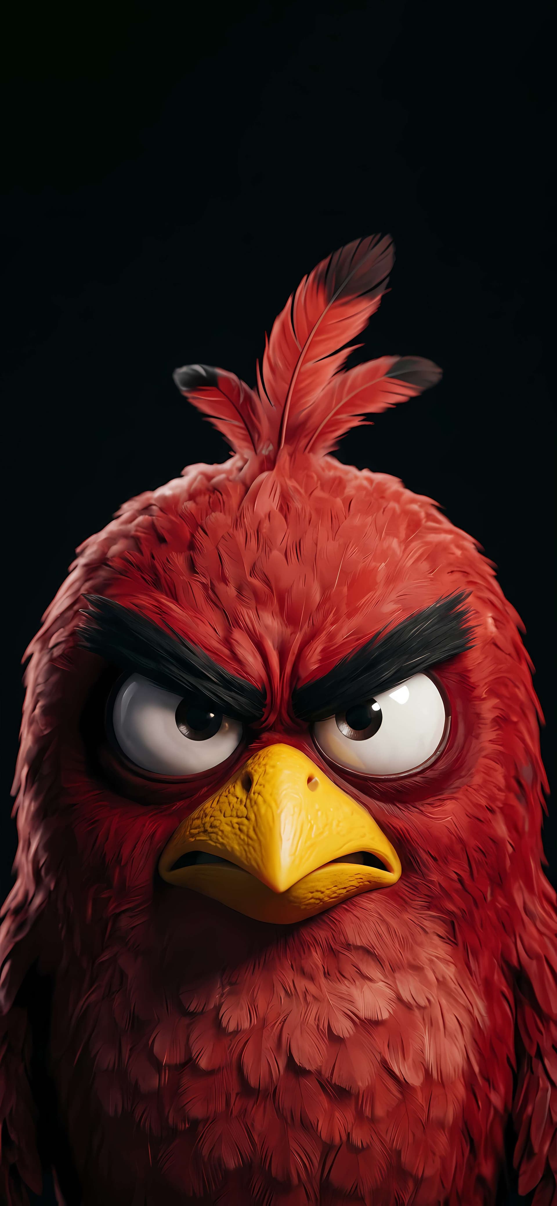 Furious Red Fowl - free phone wallpaper
