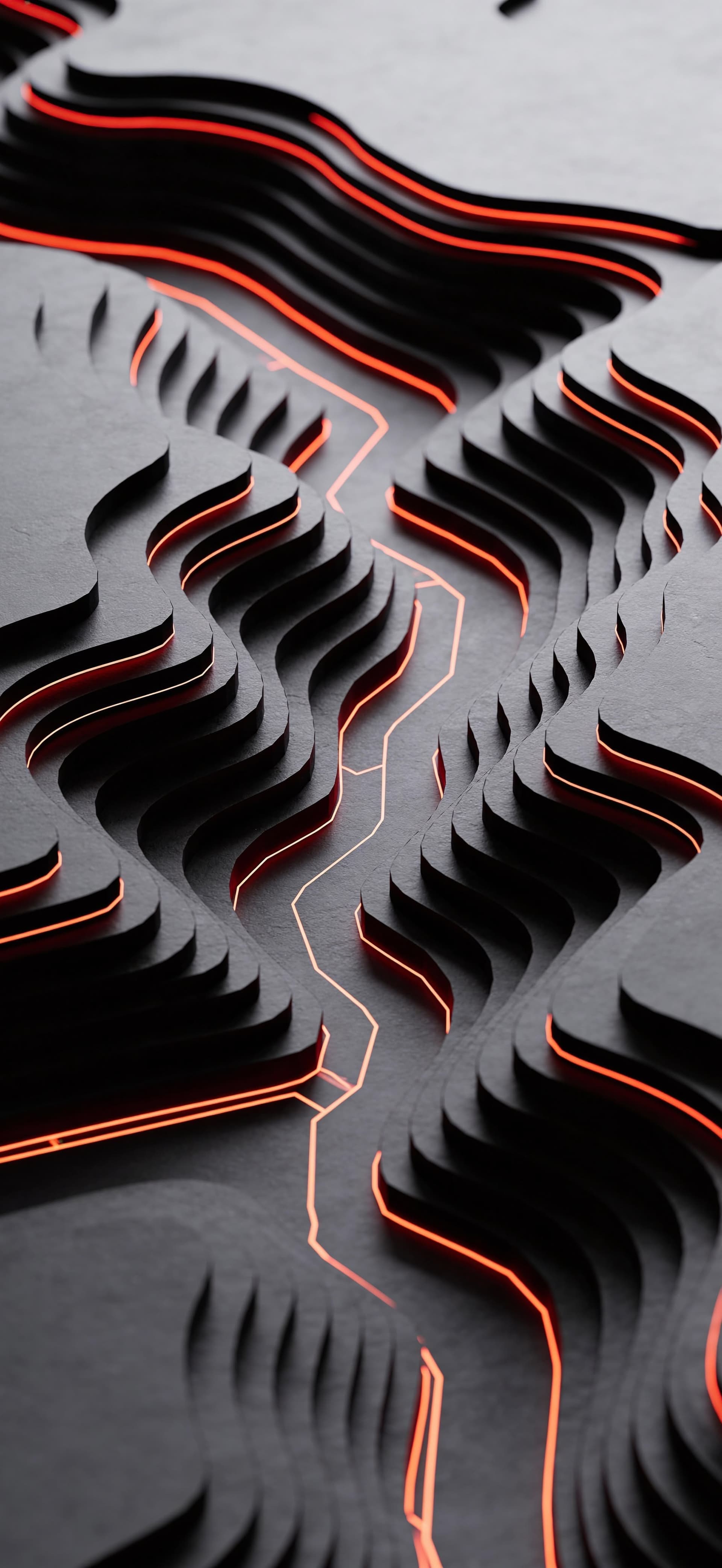 Layered Topography - Pro phone wallpaper