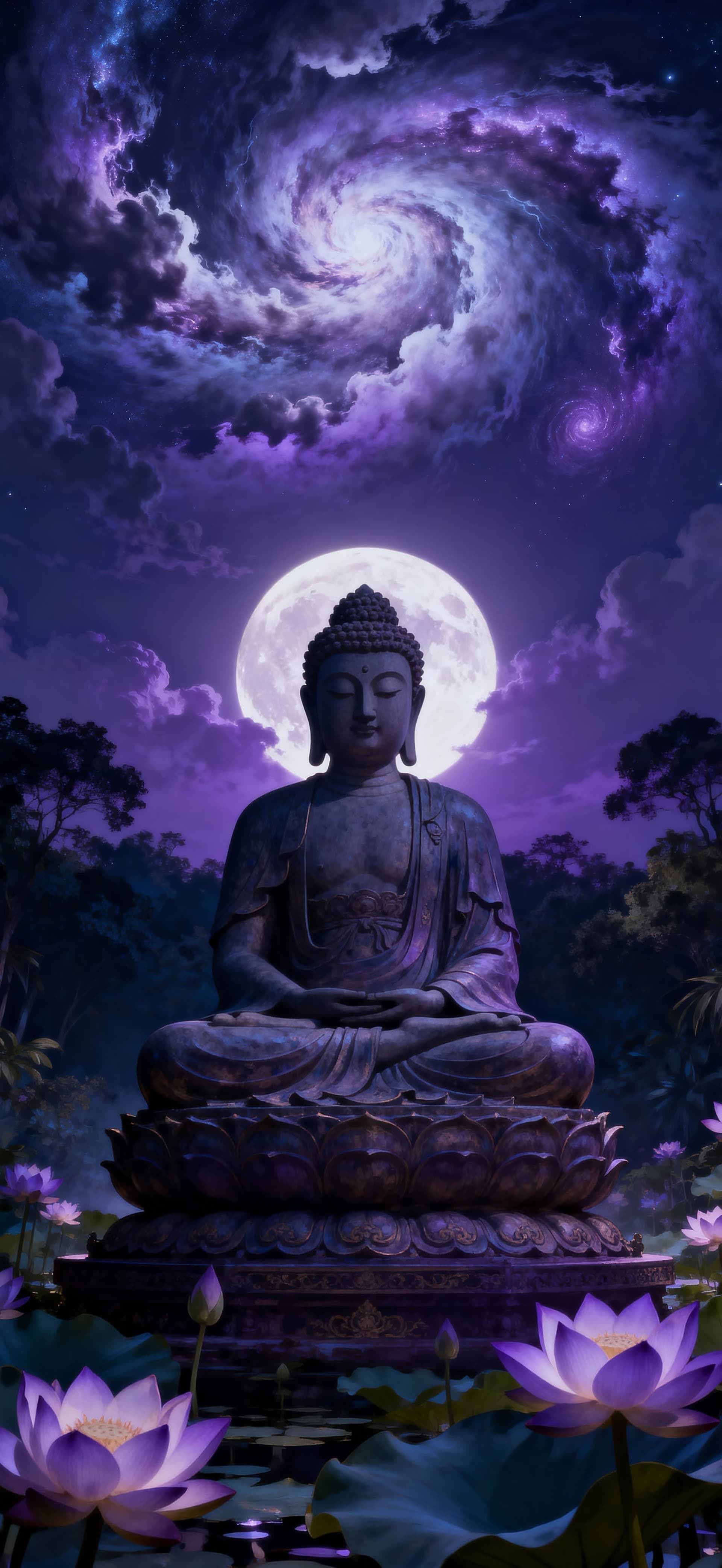 Lotus Moon Serenity 2 - Pro phone wallpaper