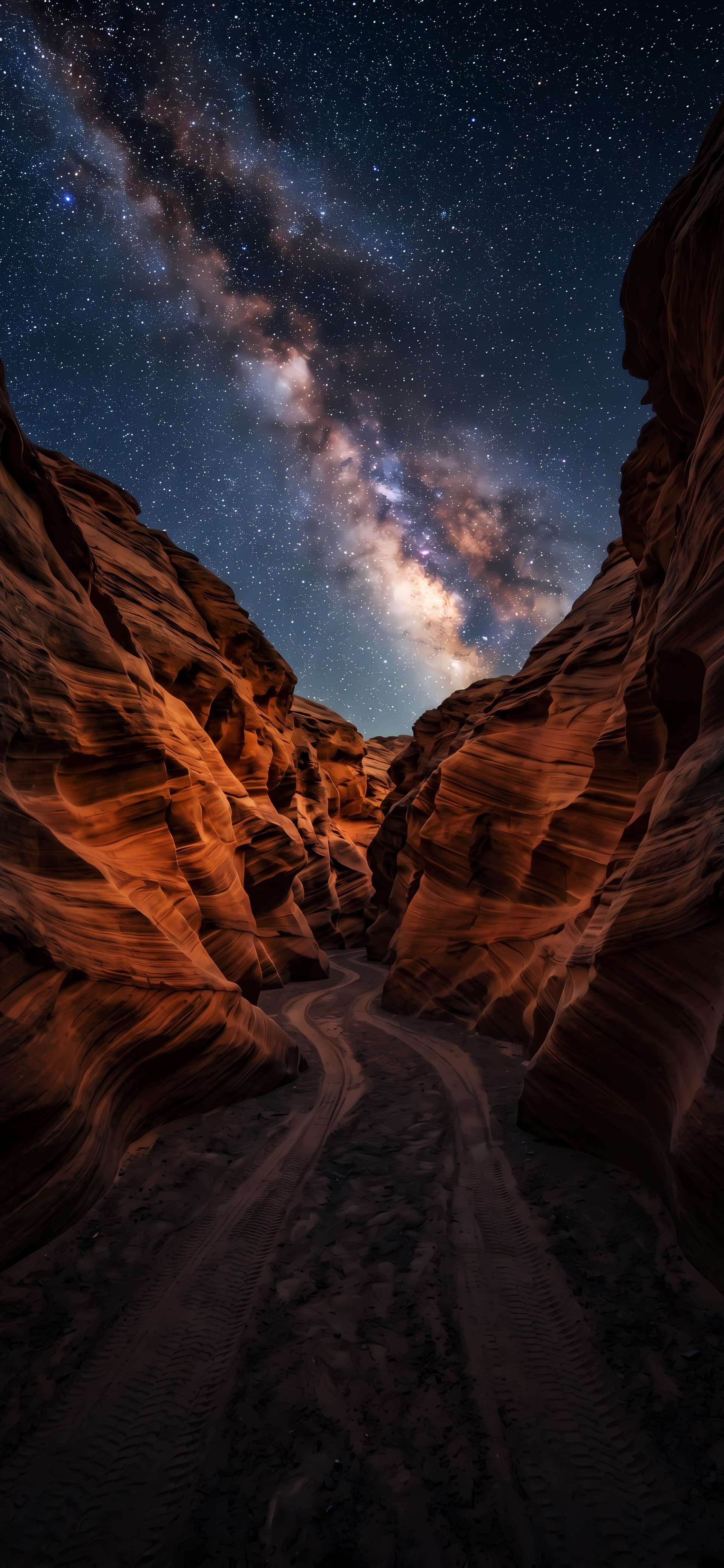 Canyon Milky Way - Pro phone wallpaper