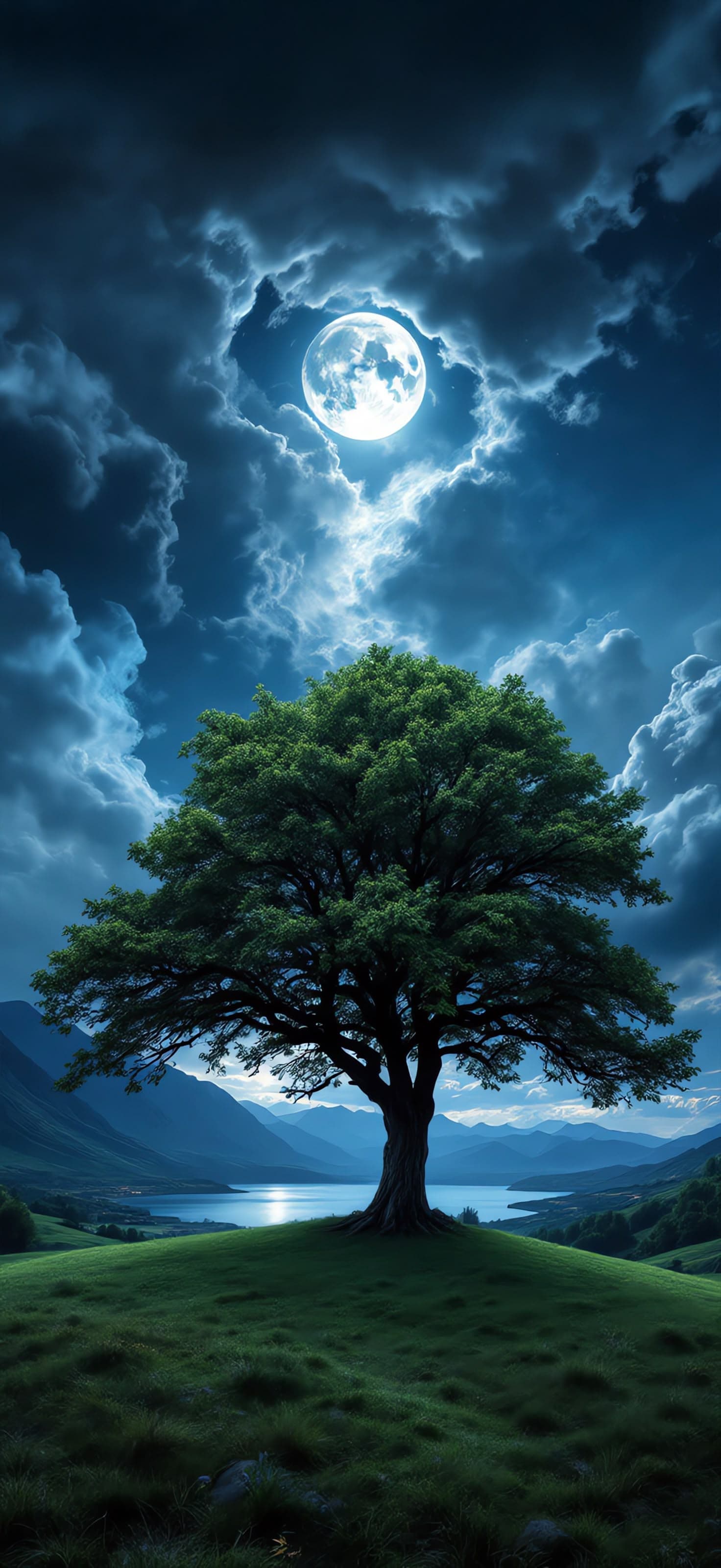 Moonlit Solitude 2 - Pro phone wallpaper