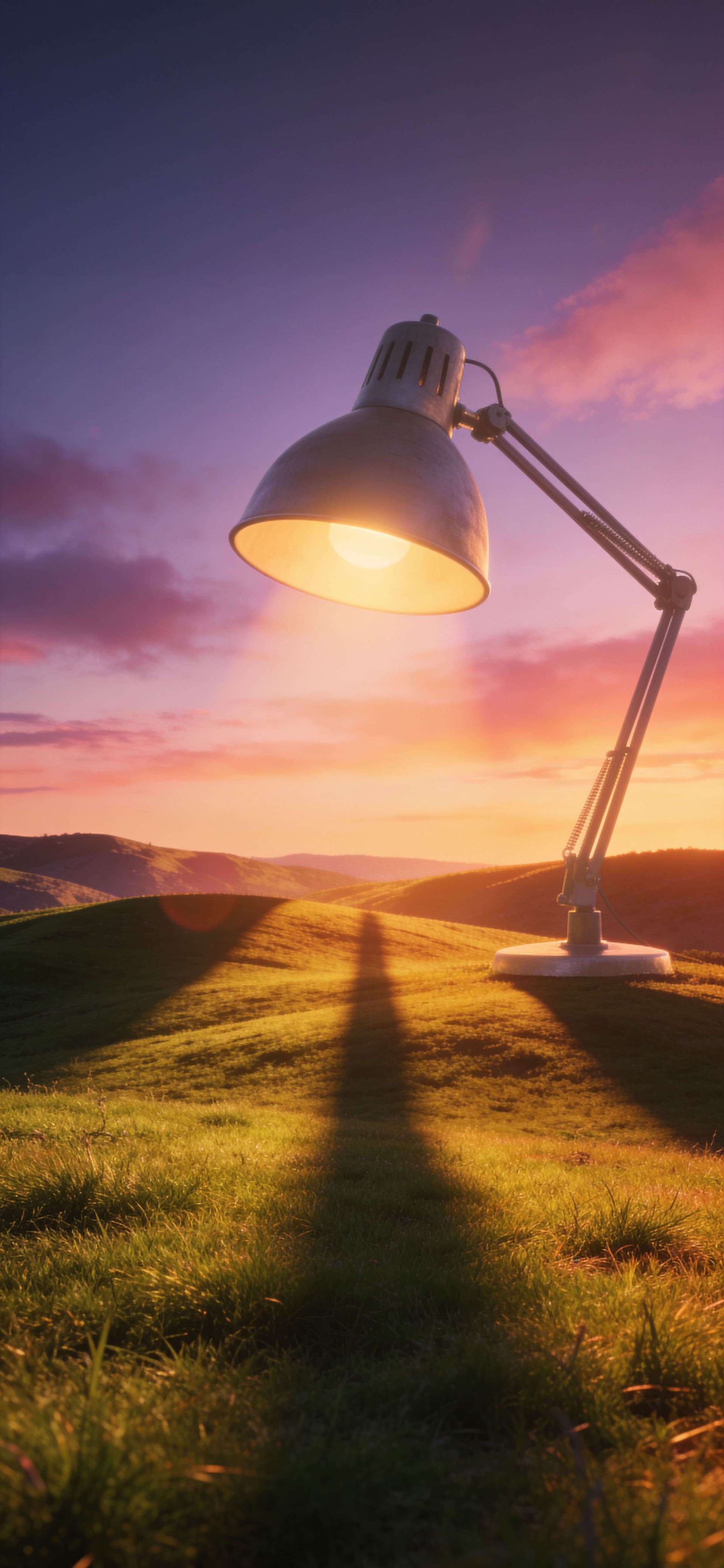 Giant Lamp Sunset - Pro phone wallpaper