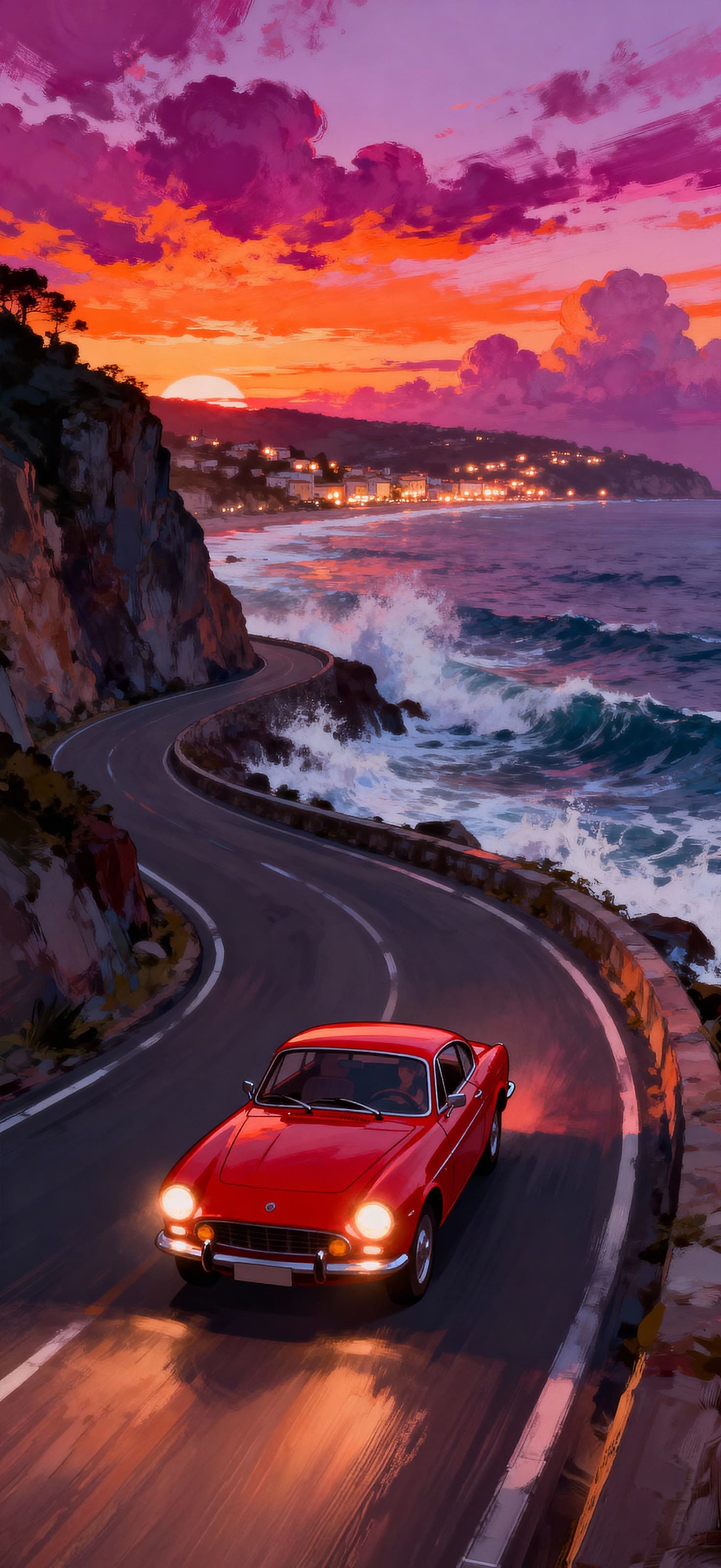 Sunset Ride 3 - free phone wallpaper