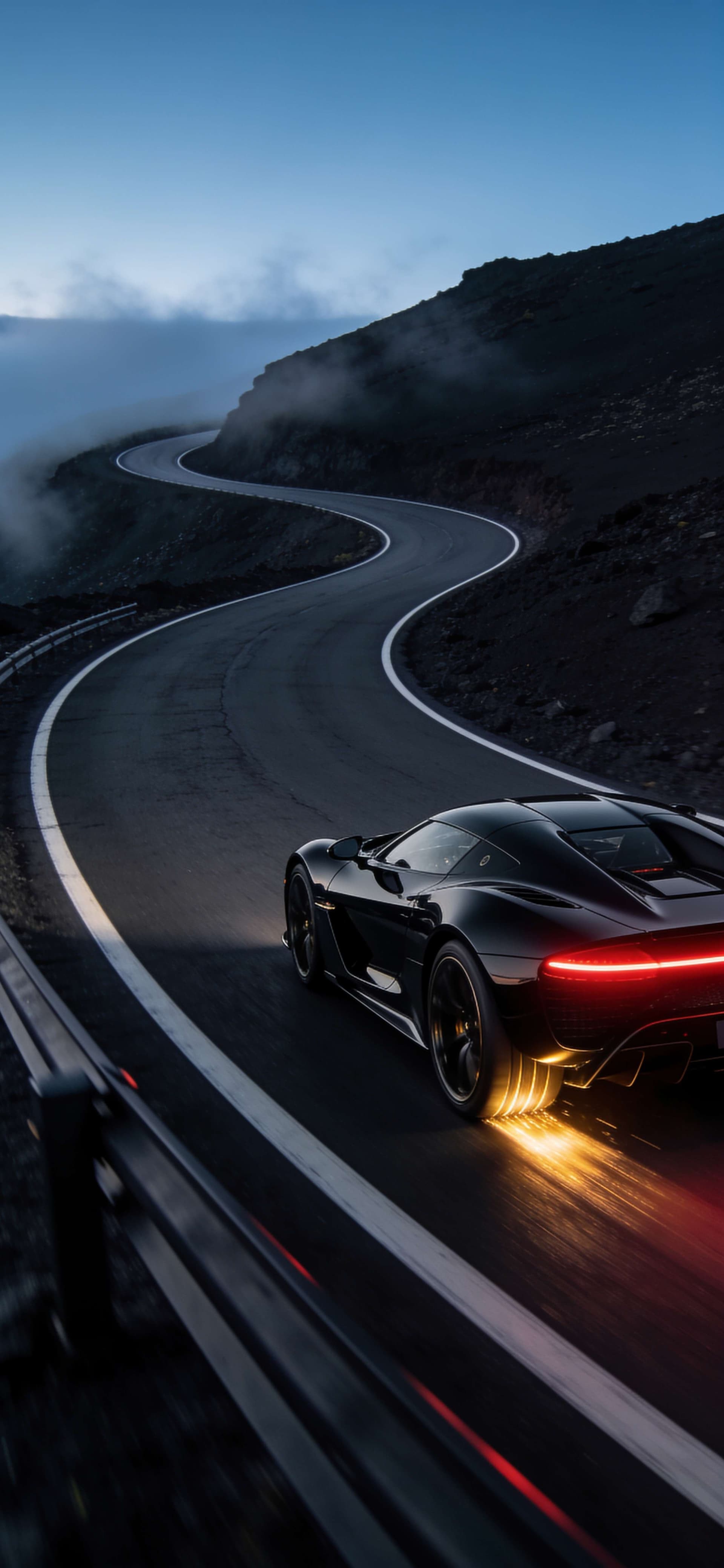 Night Highway Drive - Pro phone wallpaper