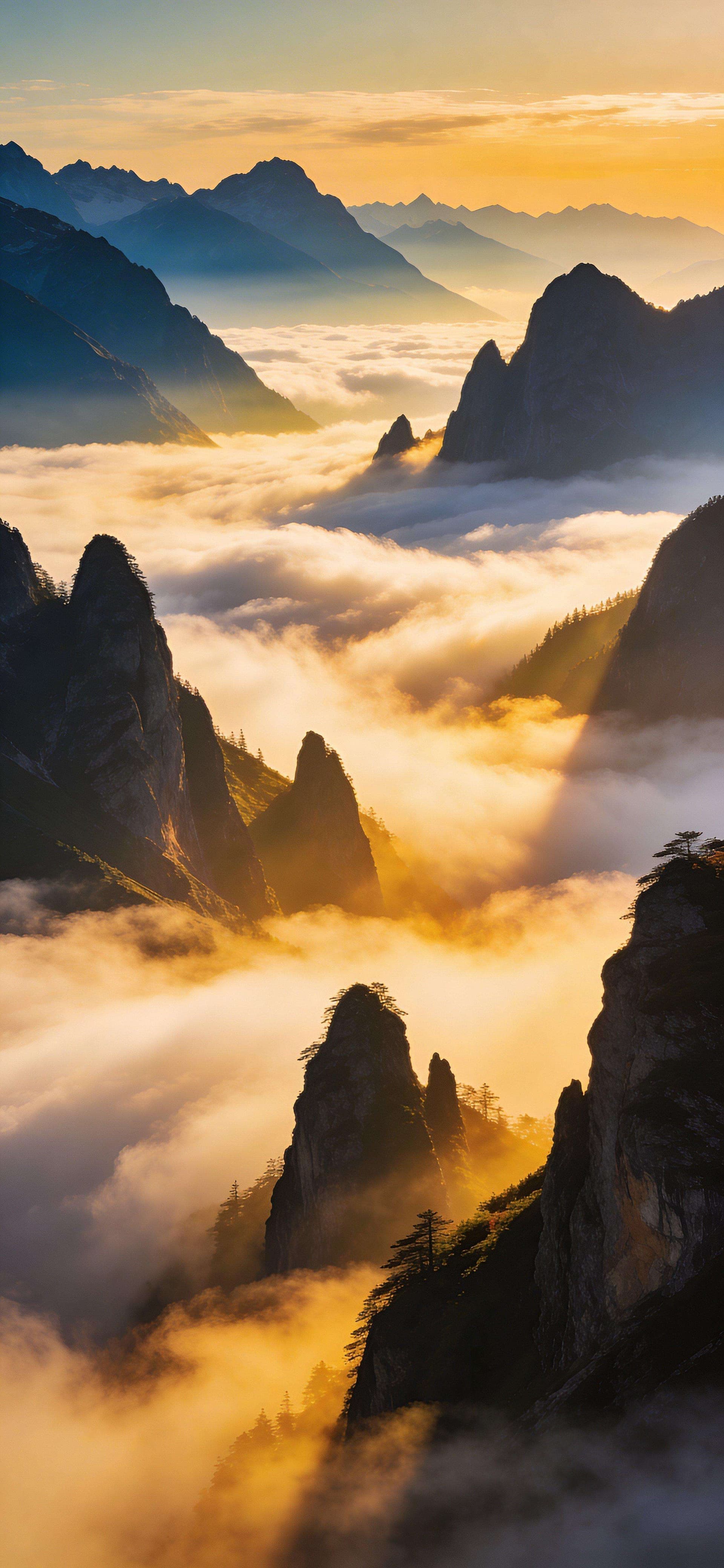Mountain Cloudscape - Pro phone wallpaper