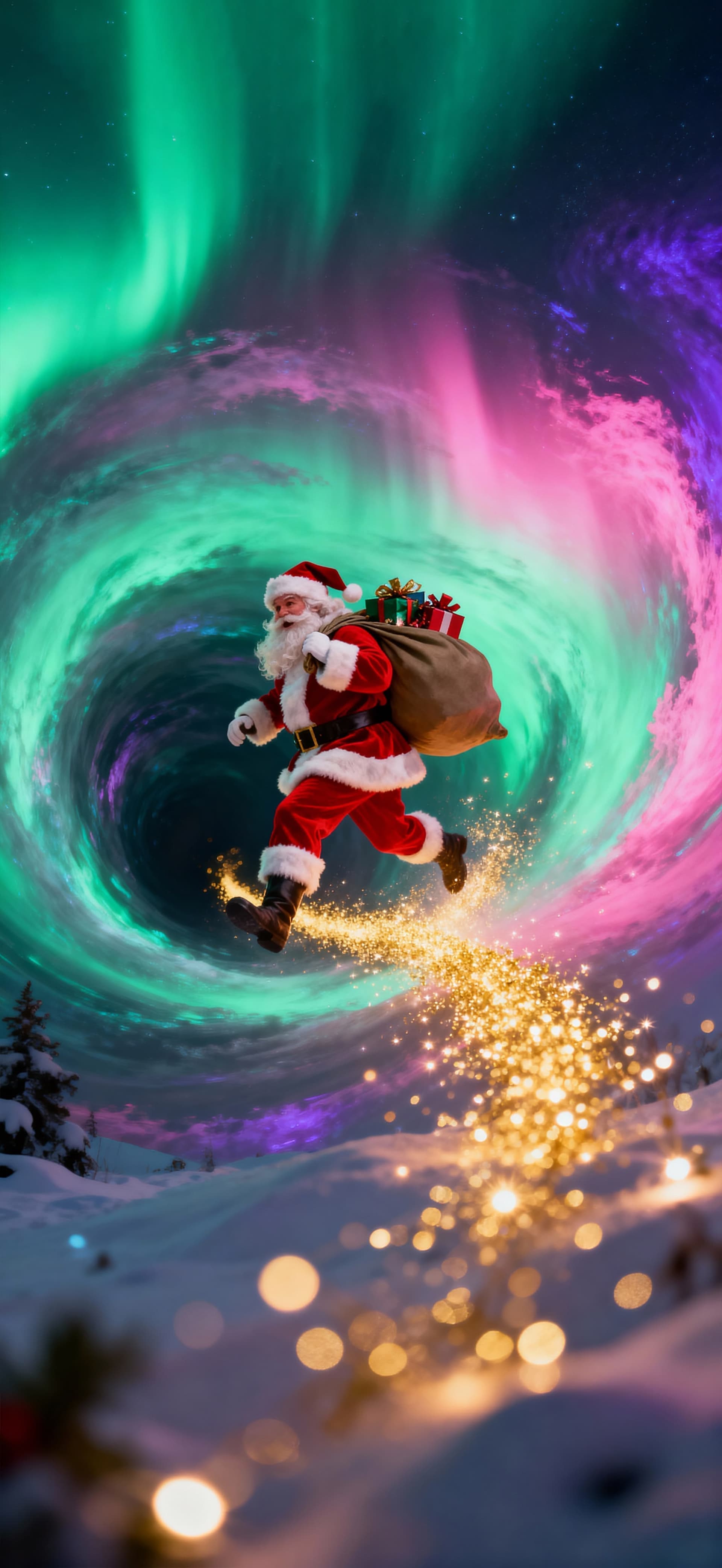 Santa's Journey 6 - free phone wallpaper