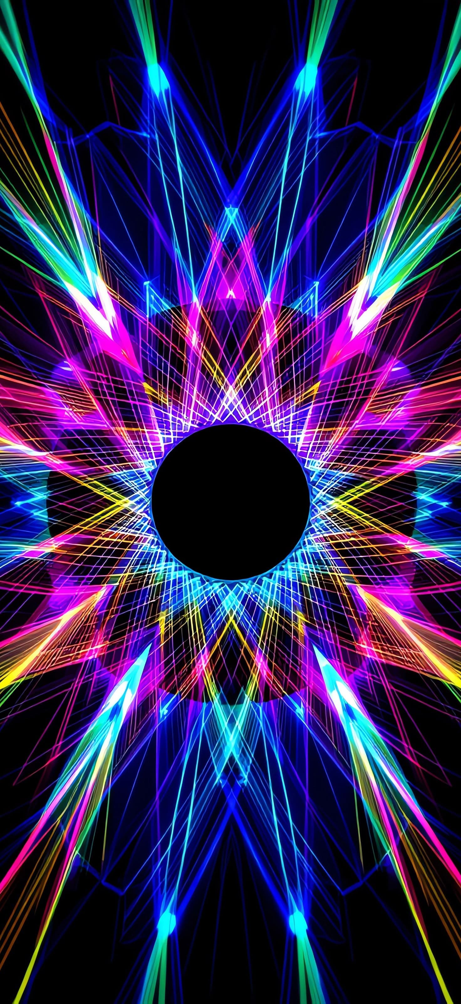 Neon Singularity 3 - Pro phone wallpaper