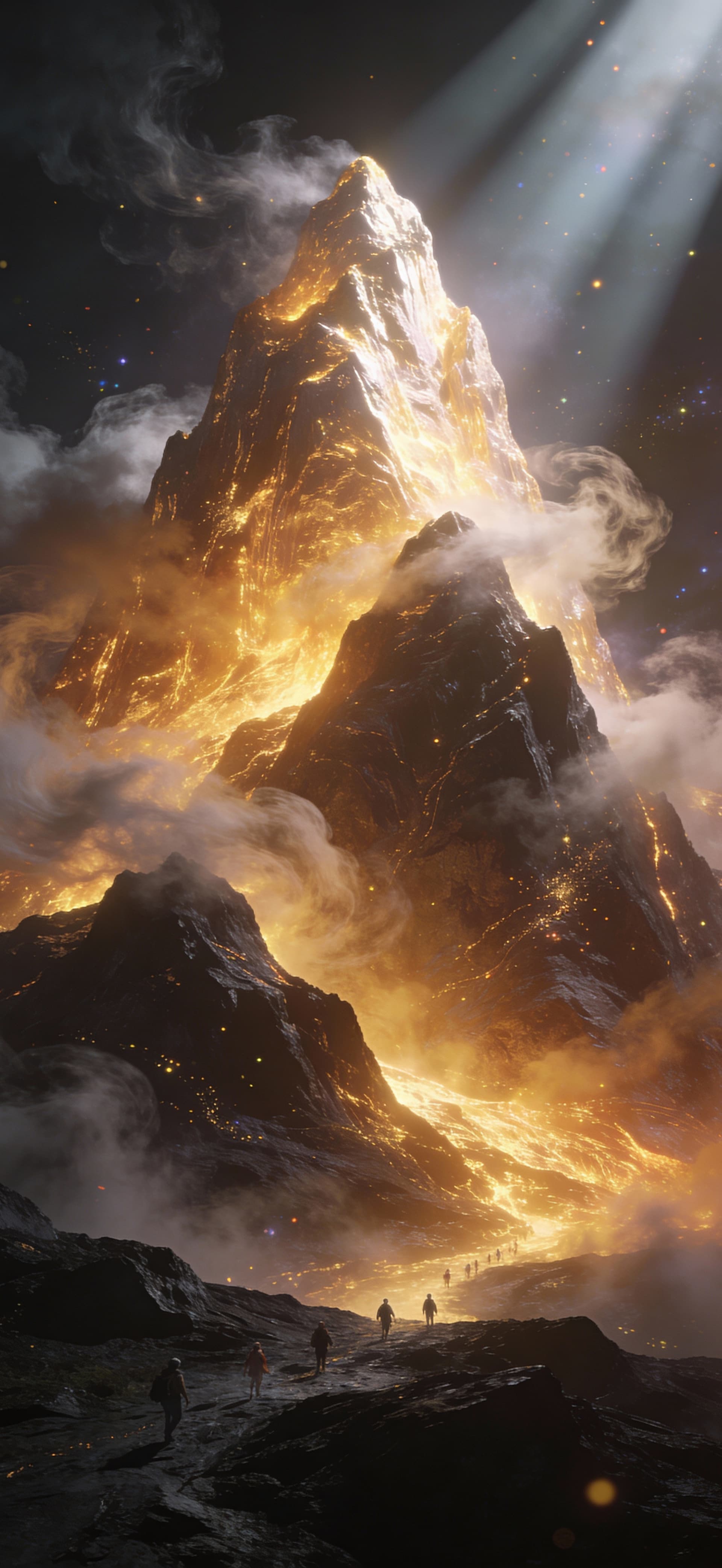 Ember Mountain 1 - free phone wallpaper