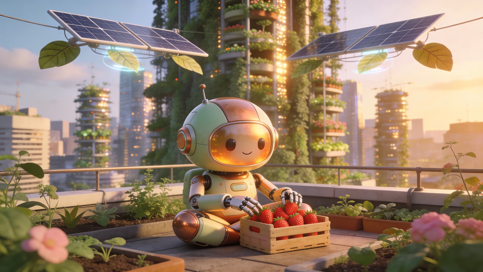 Sustainable Future Robot - free desktop wallpaper