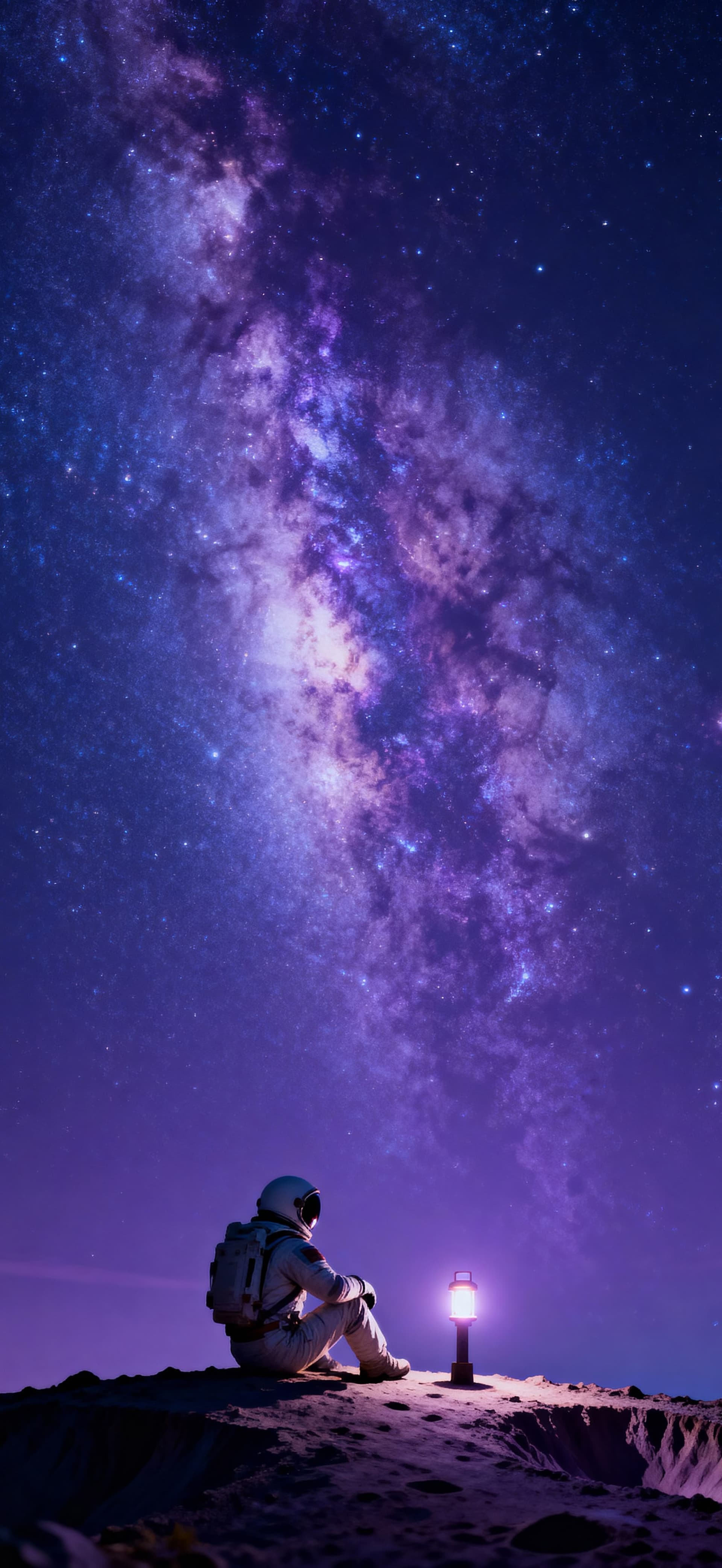 Cosmic Solitude 1 - Pro phone wallpaper