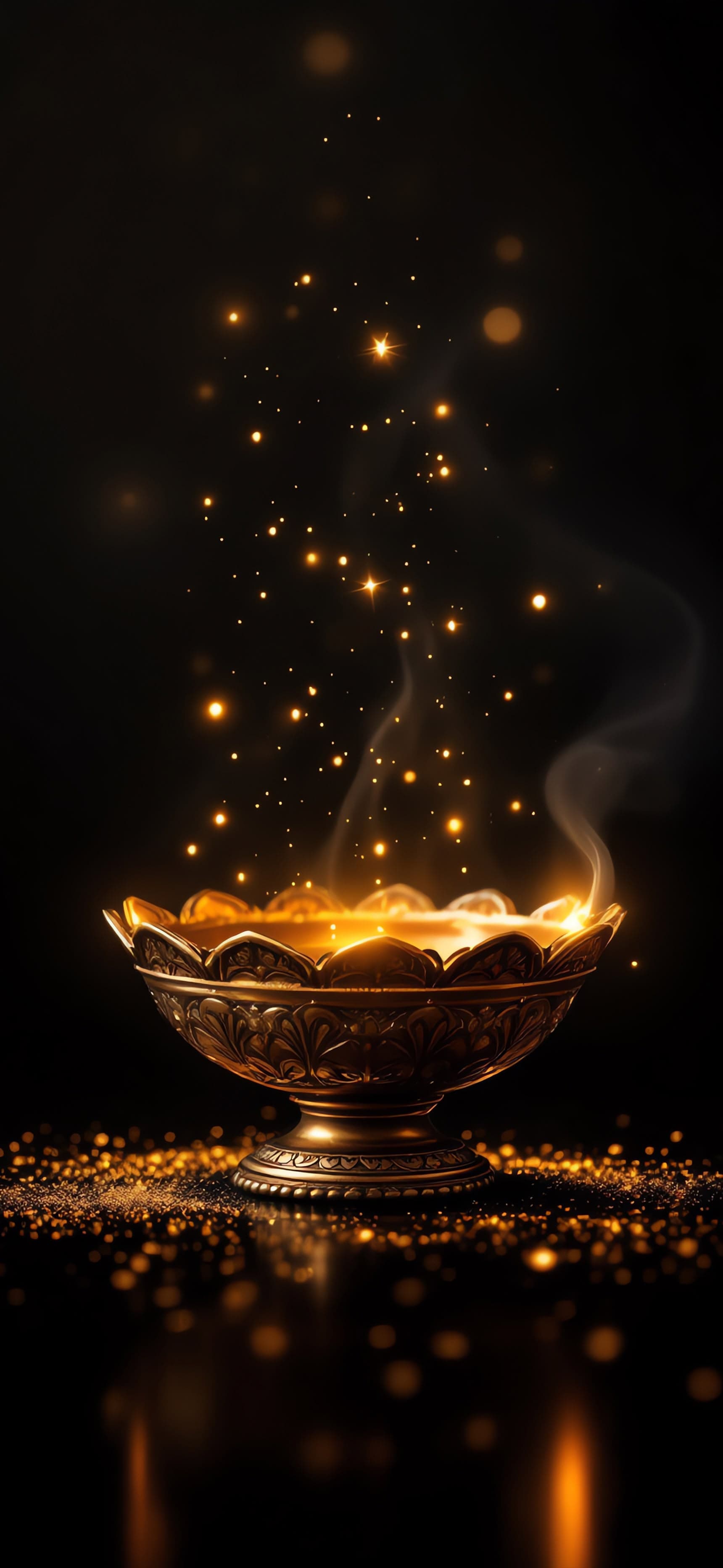 Ornate Diya 3 - Pro phone wallpaper