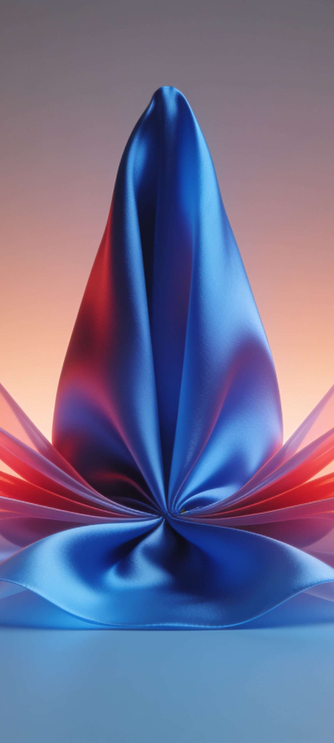 Glowing Glass Lotus - free phone wallpaper