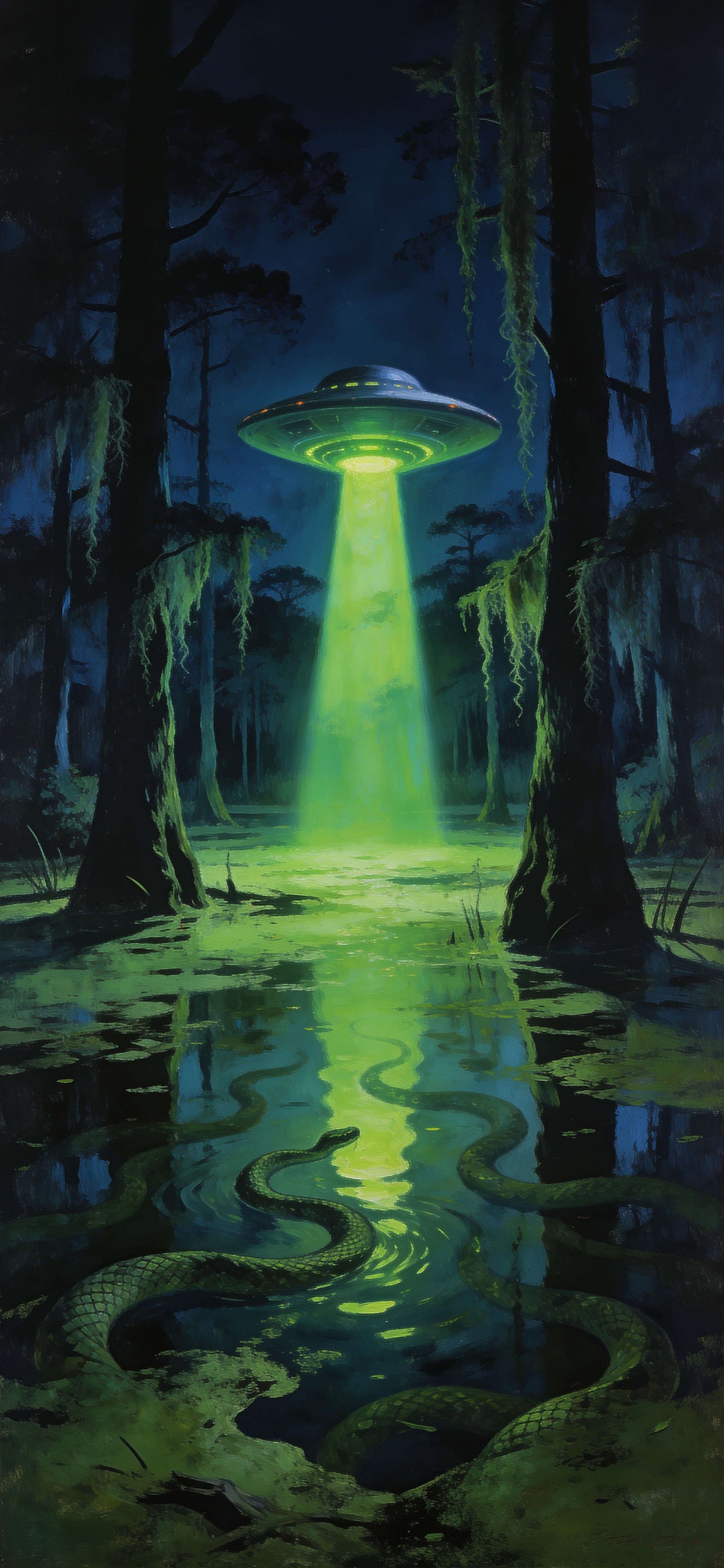 Swamp Abduction - Pro phone wallpaper