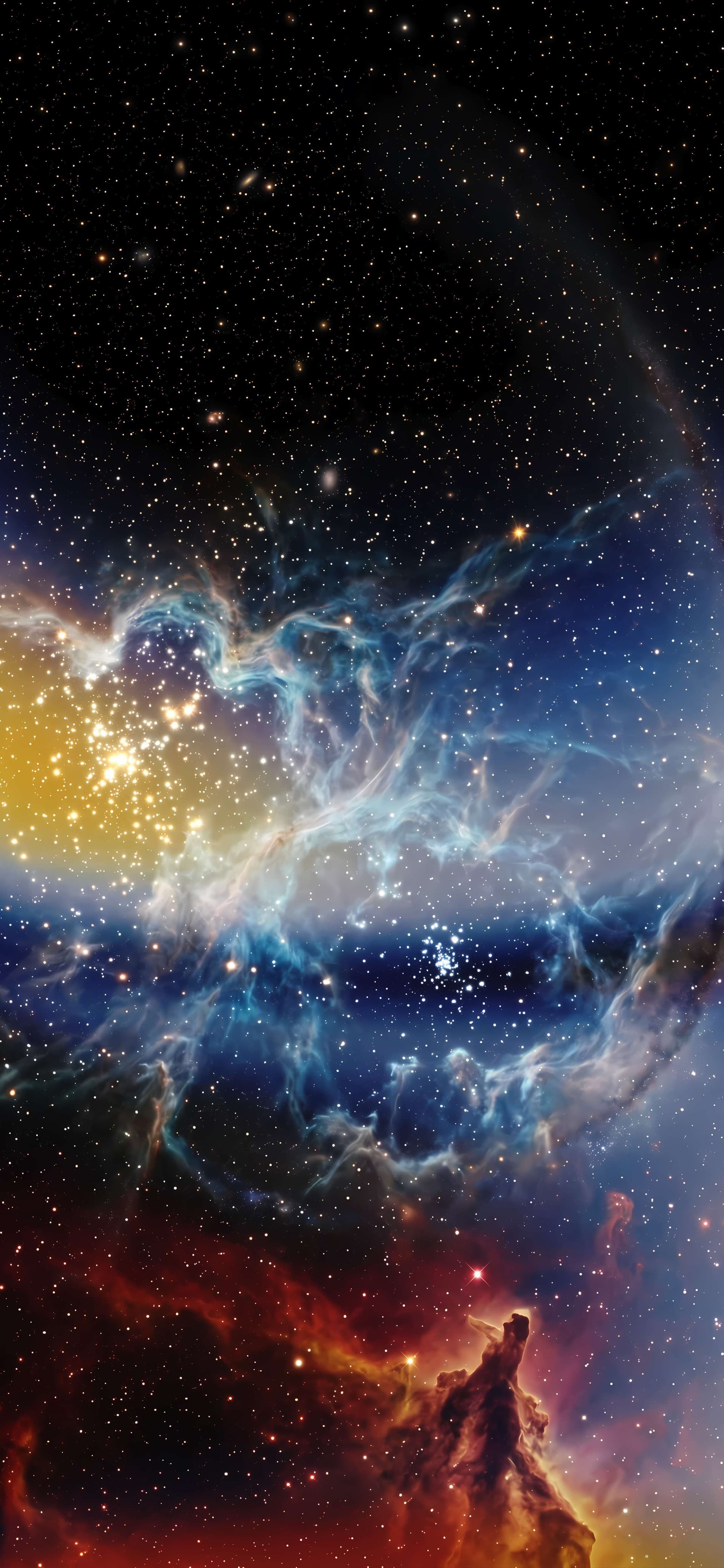 Cosmic Stellar Dust - free phone wallpaper
