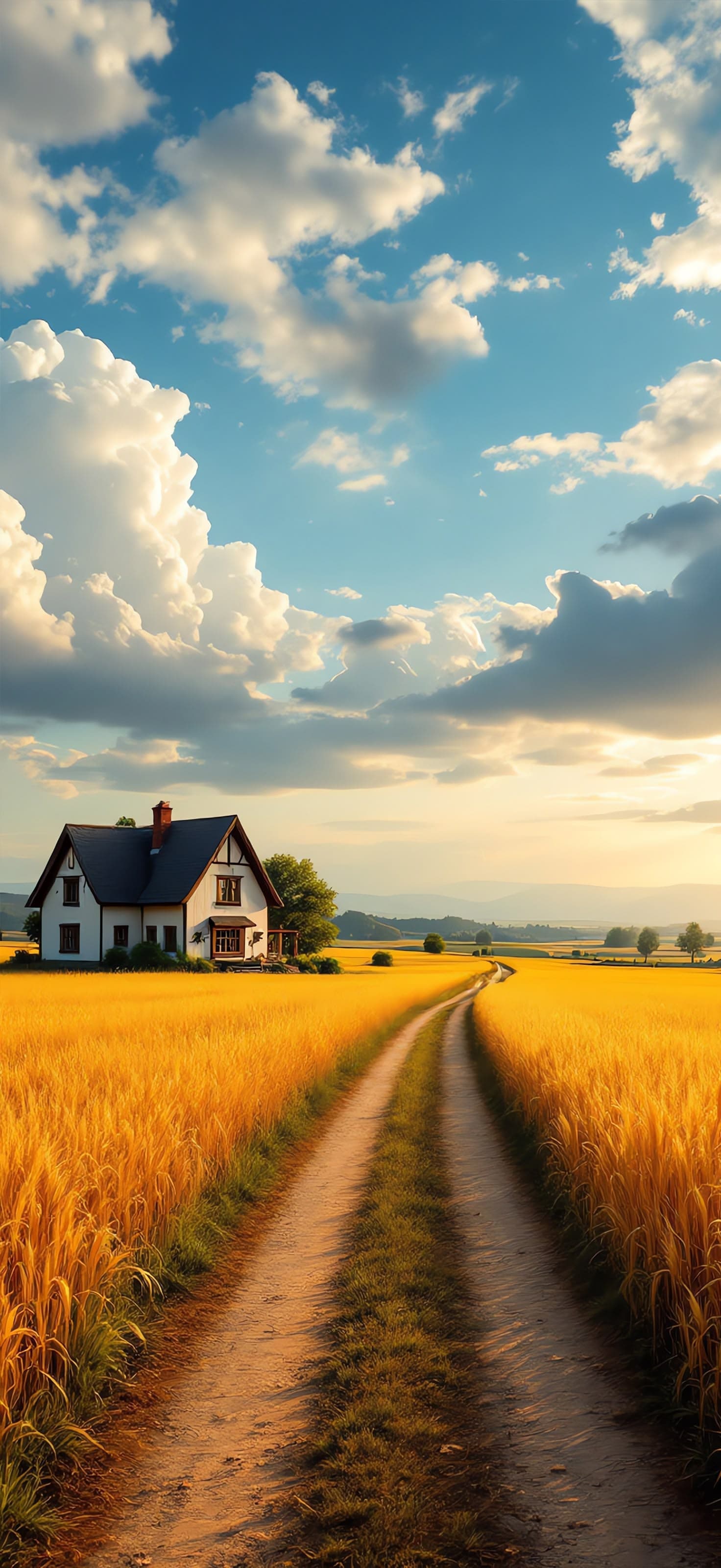 Golden Path Home 1 - Pro phone wallpaper