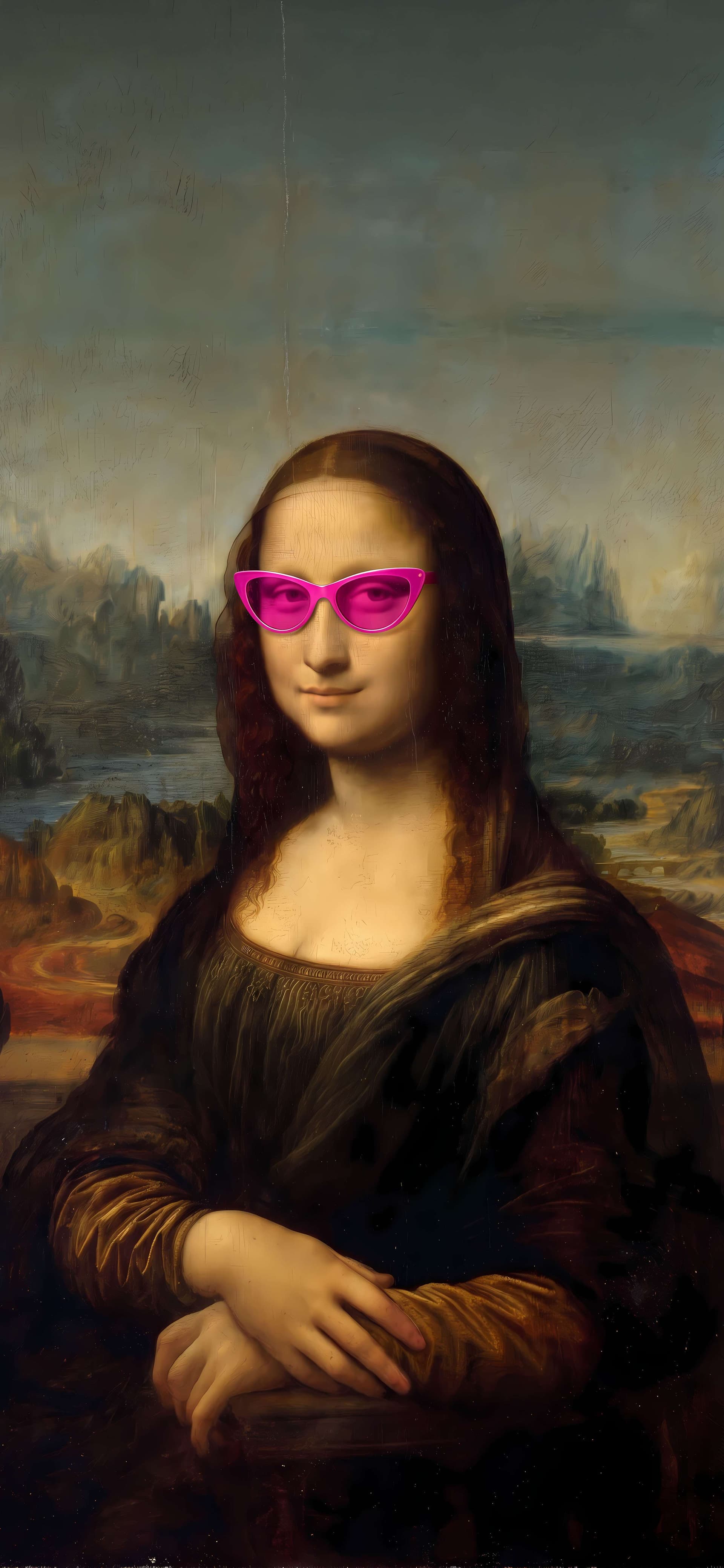 Chic Mona Lisa - free phone wallpaper