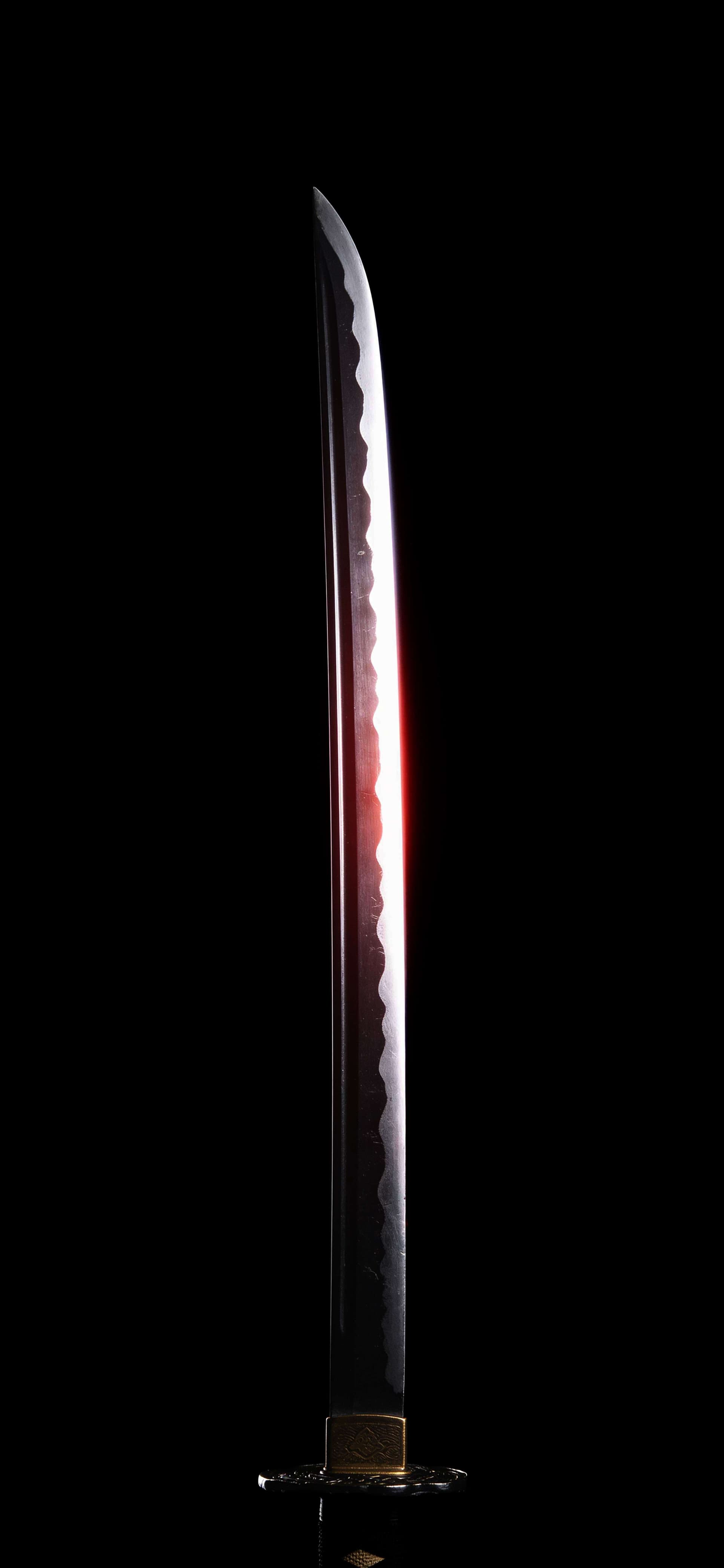Crimson Edge Katana - free phone wallpaper