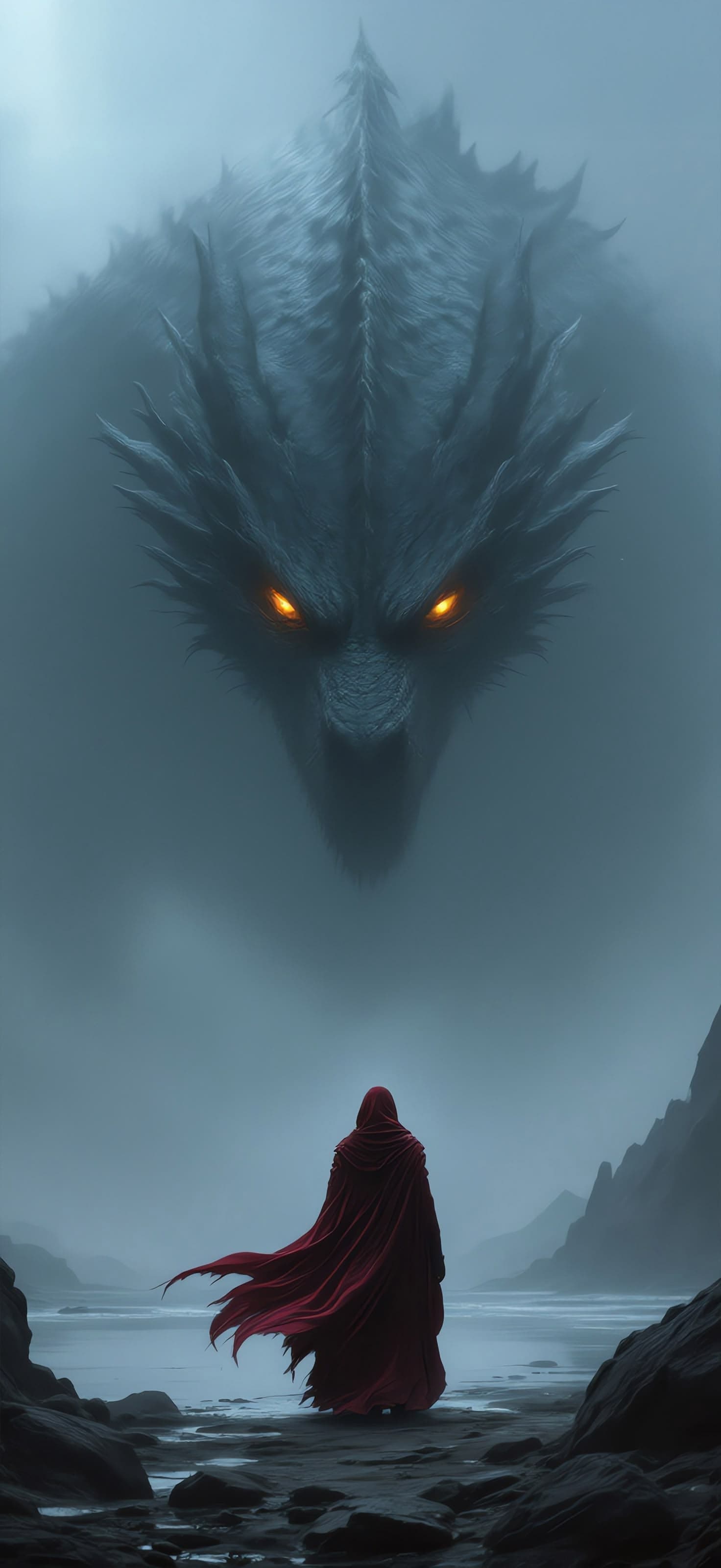 Red Cloak and the Mistbeast 2 - Pro phone wallpaper