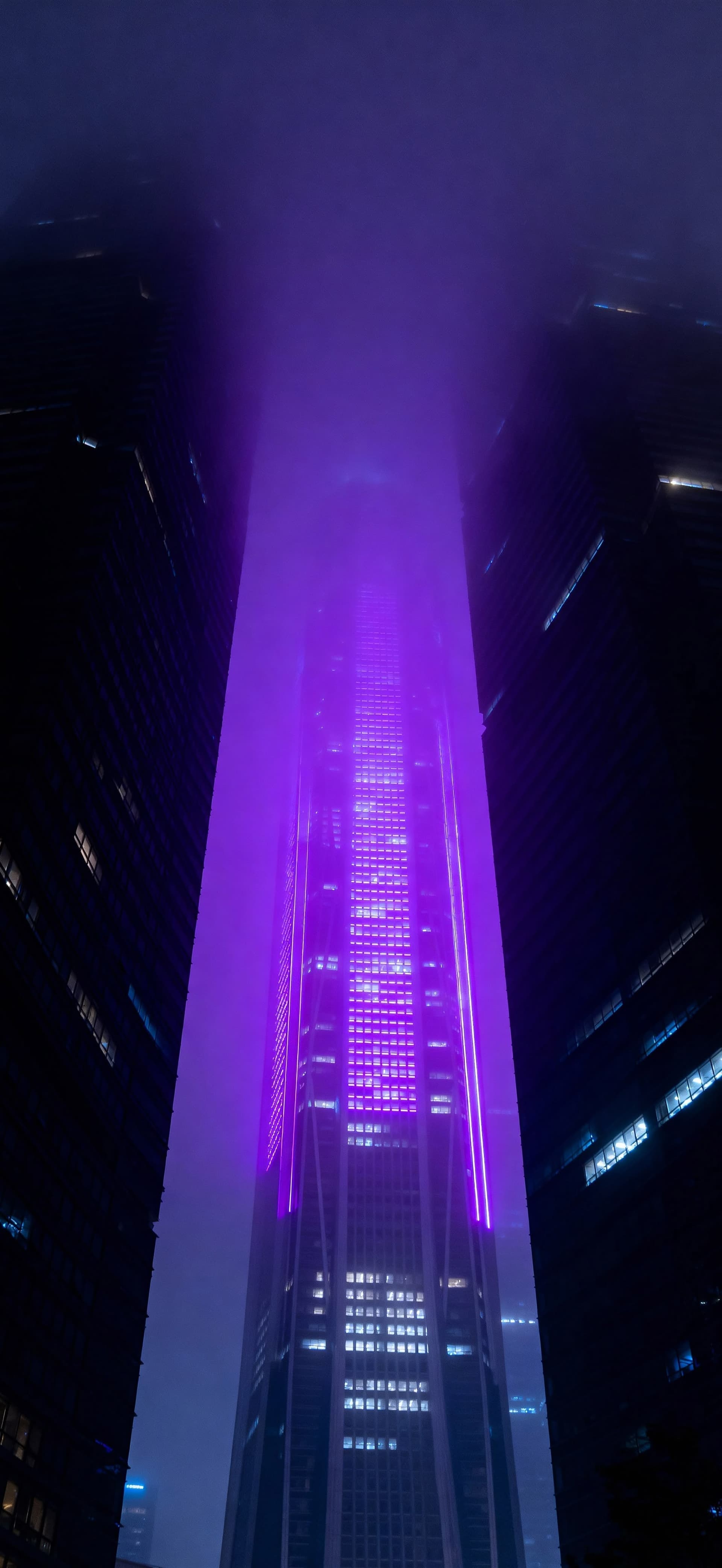 Violet Spire 3 - free phone wallpaper