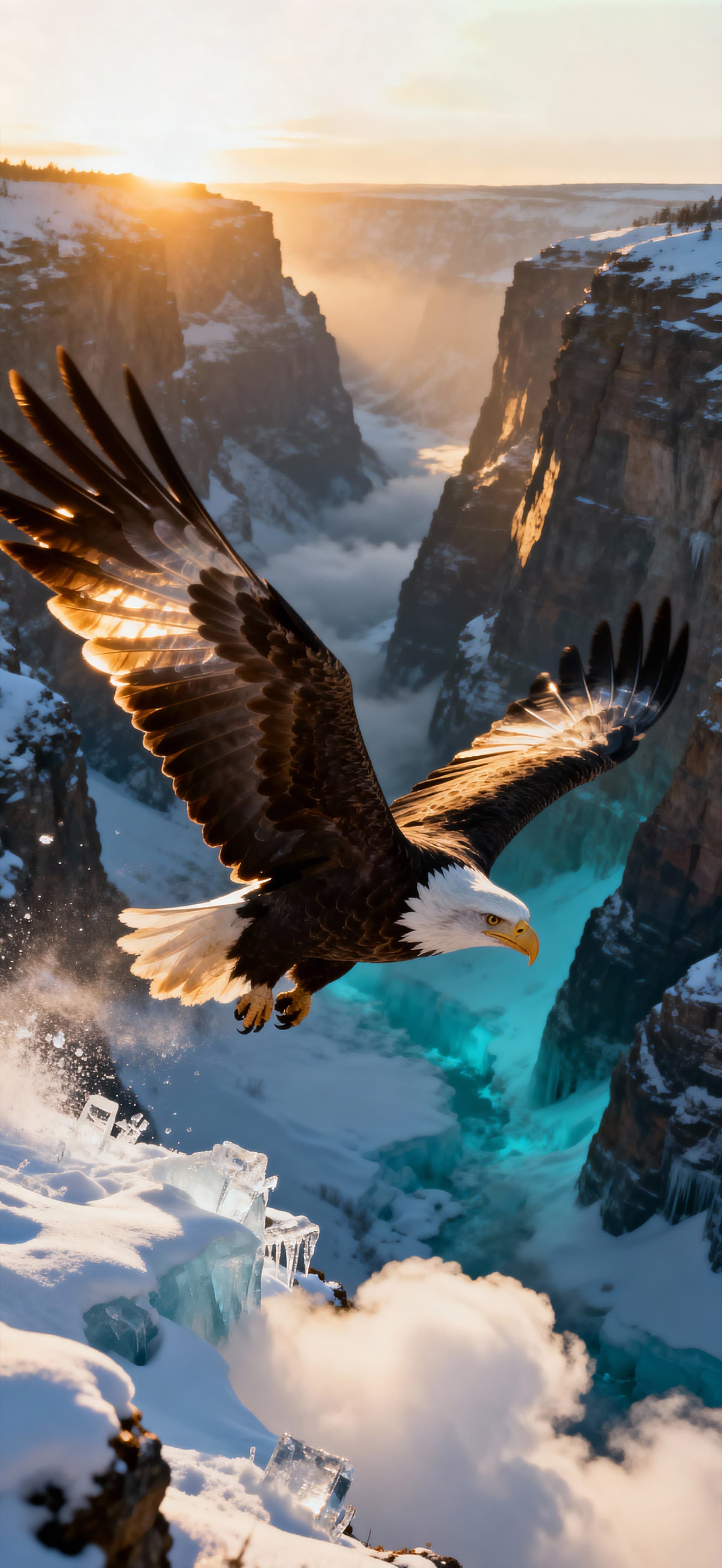 Canyon Soaring 1 - free phone wallpaper