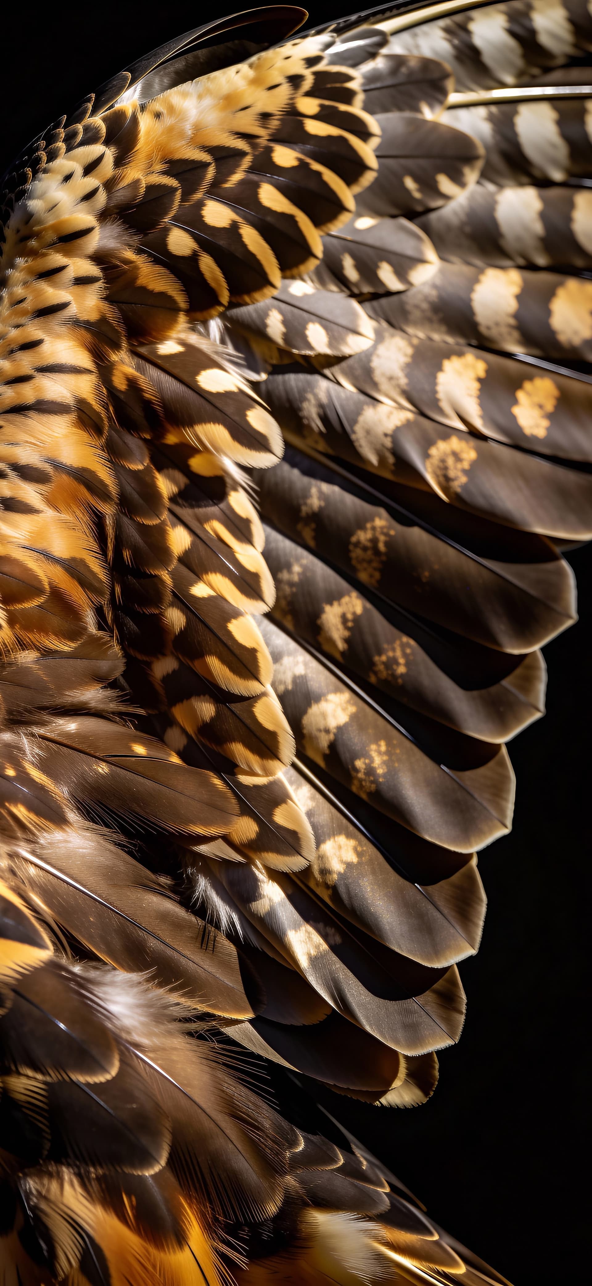 Feathered Wing Detail - Pro phone wallpaper