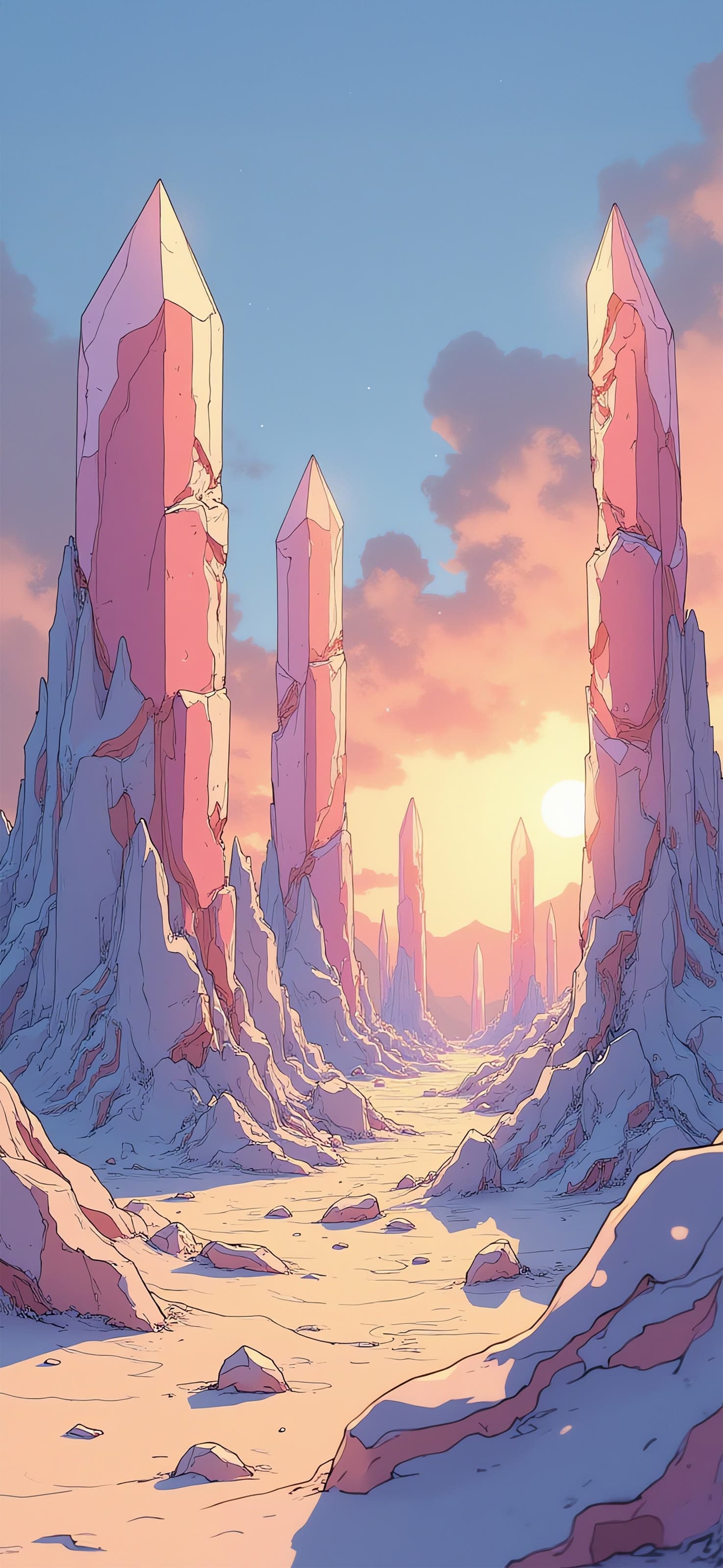 Sunset Towers - free phone wallpaper