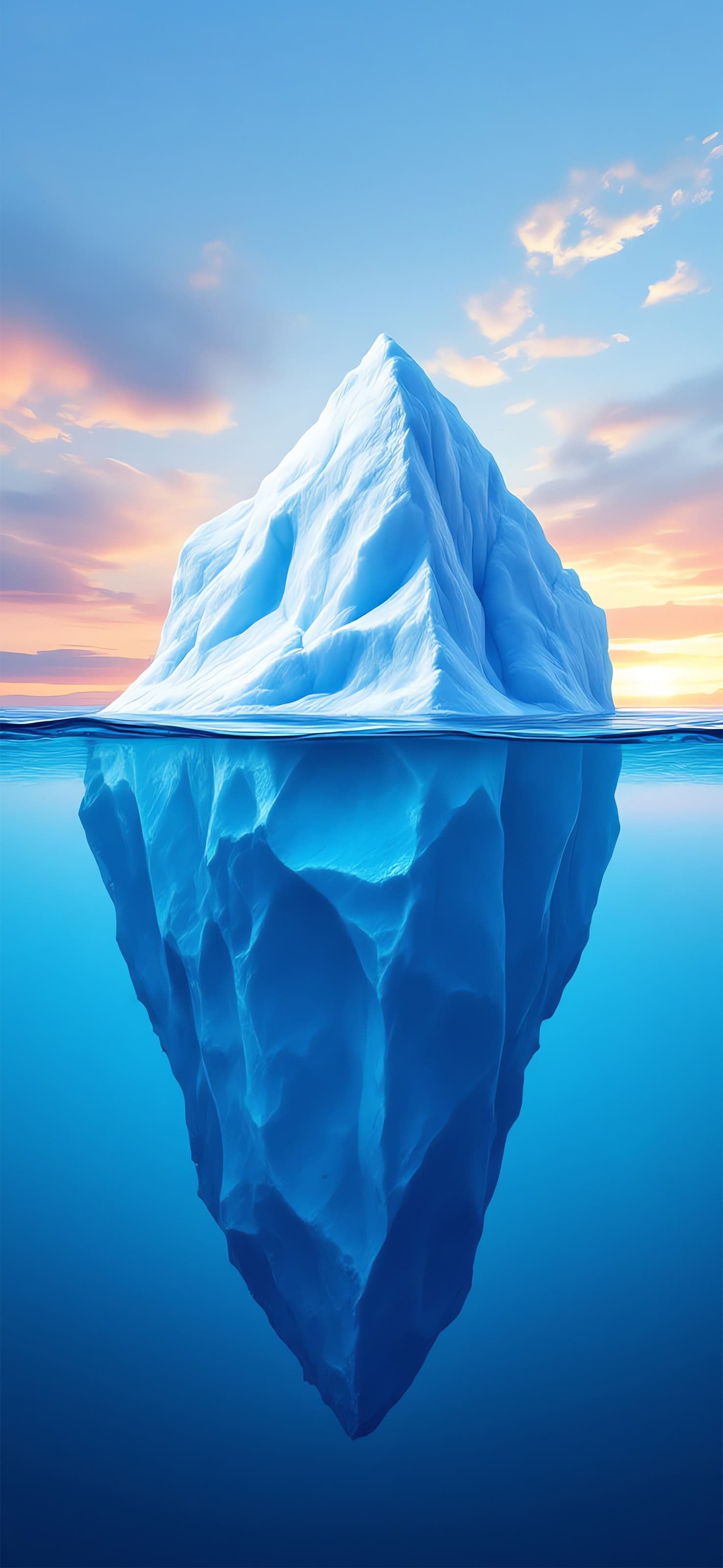 Iceberg Reflection - free phone wallpaper