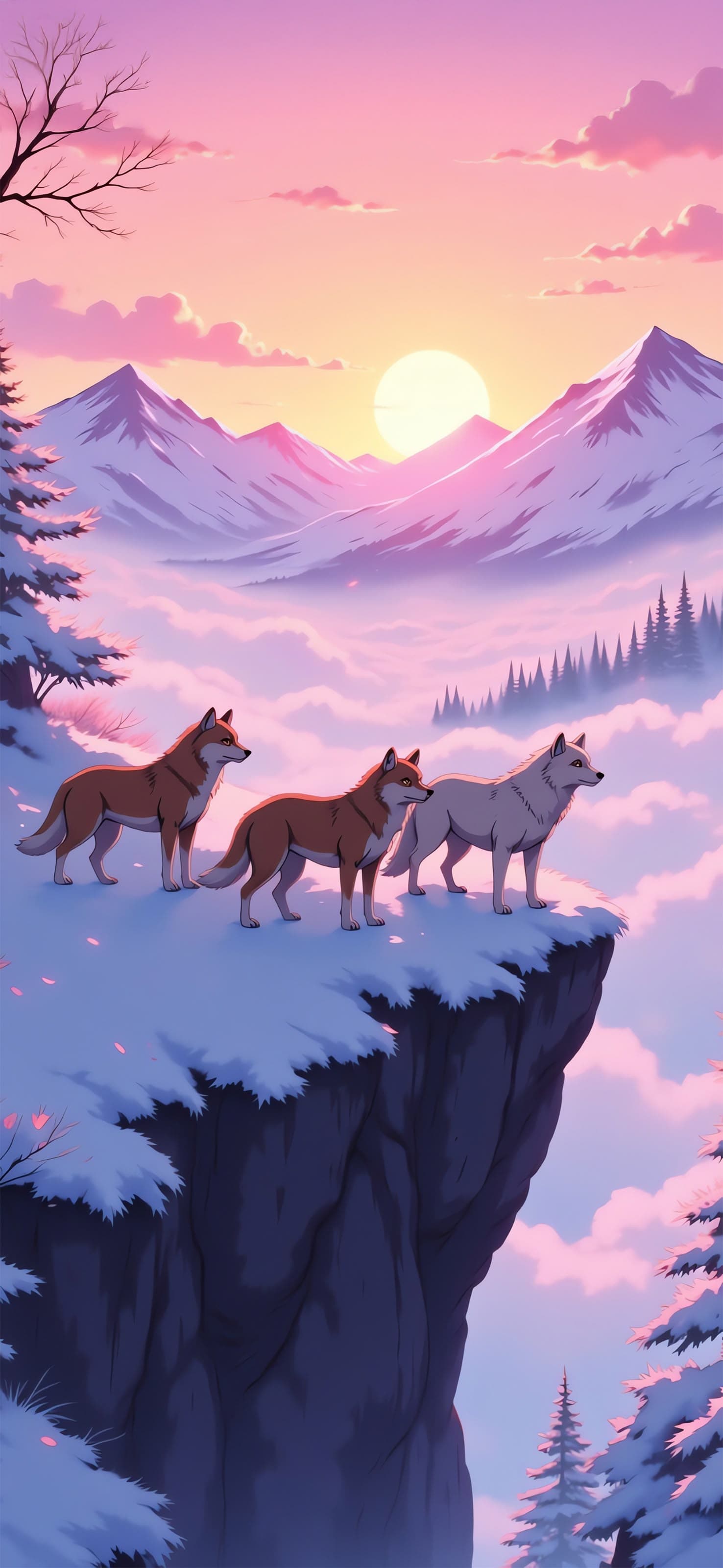 Wolf Pack 2 - free phone wallpaper