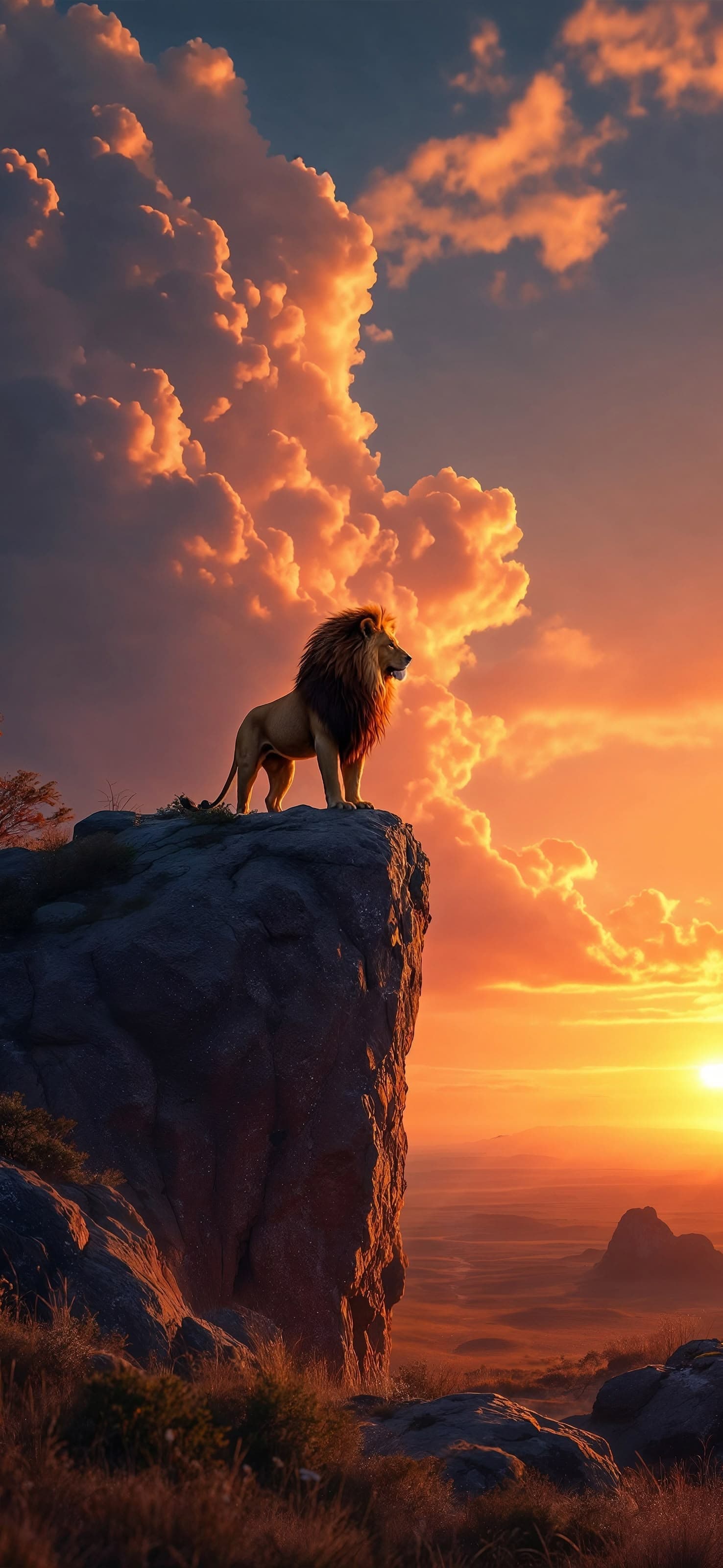 Majestic Lion - free phone wallpaper