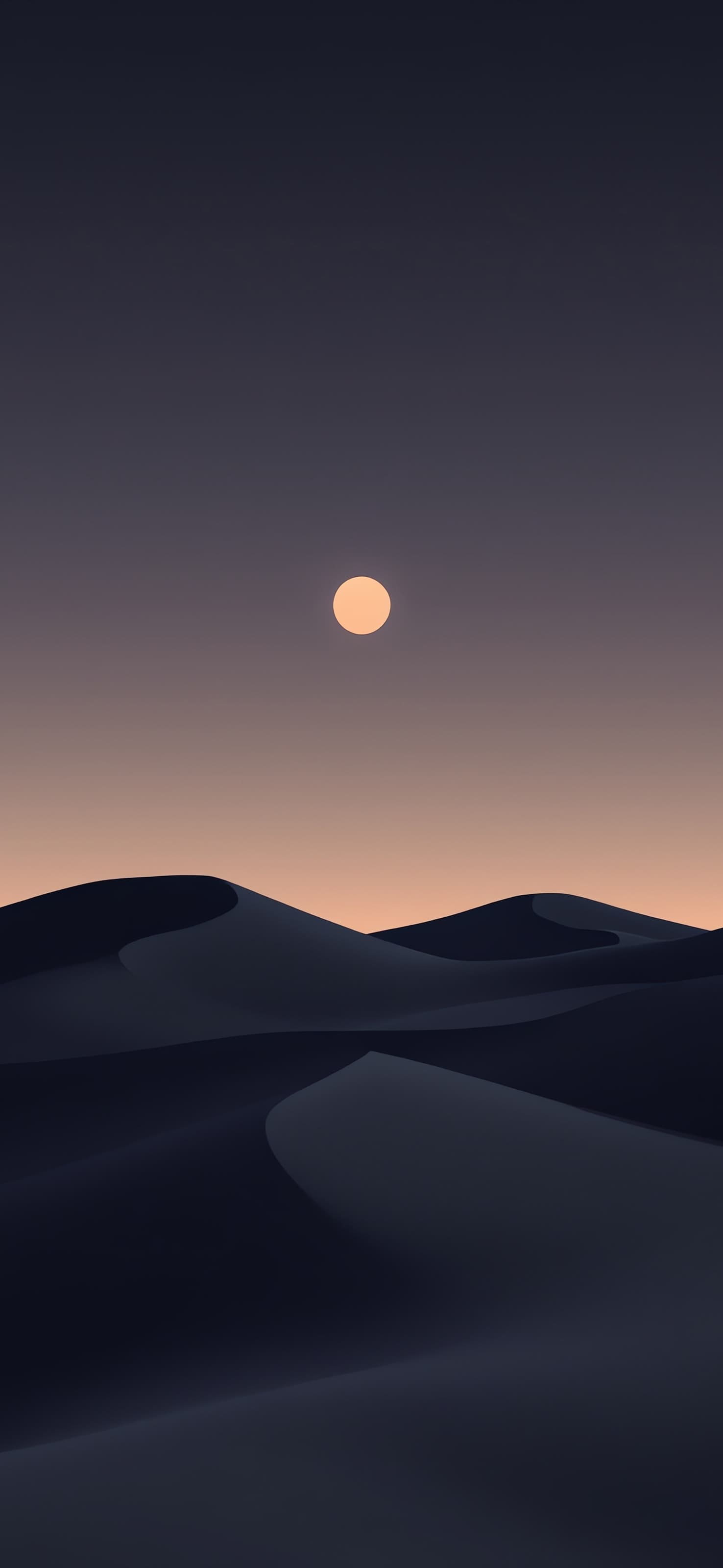 Moonrise Calm - free phone wallpaper