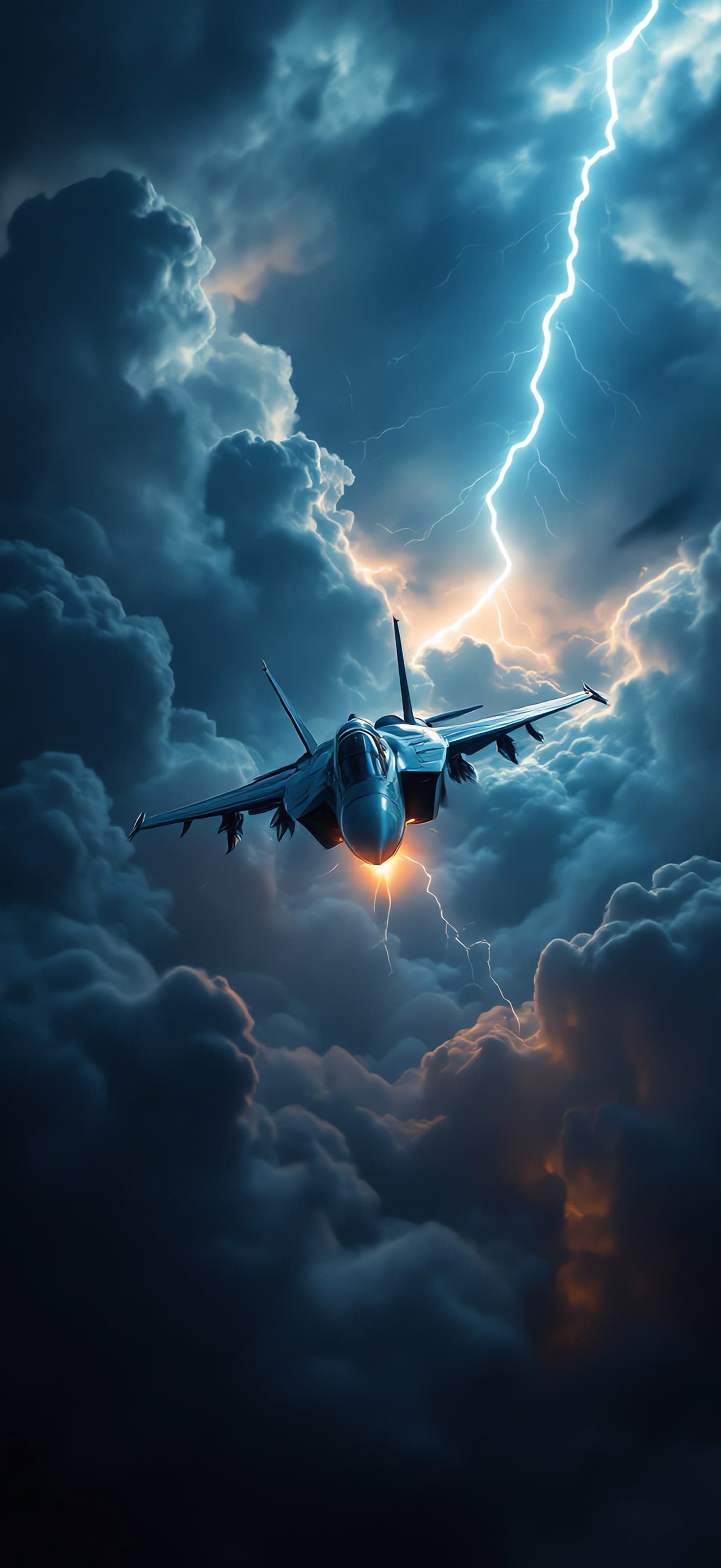 Thunderstorm Jet - Pro phone wallpaper