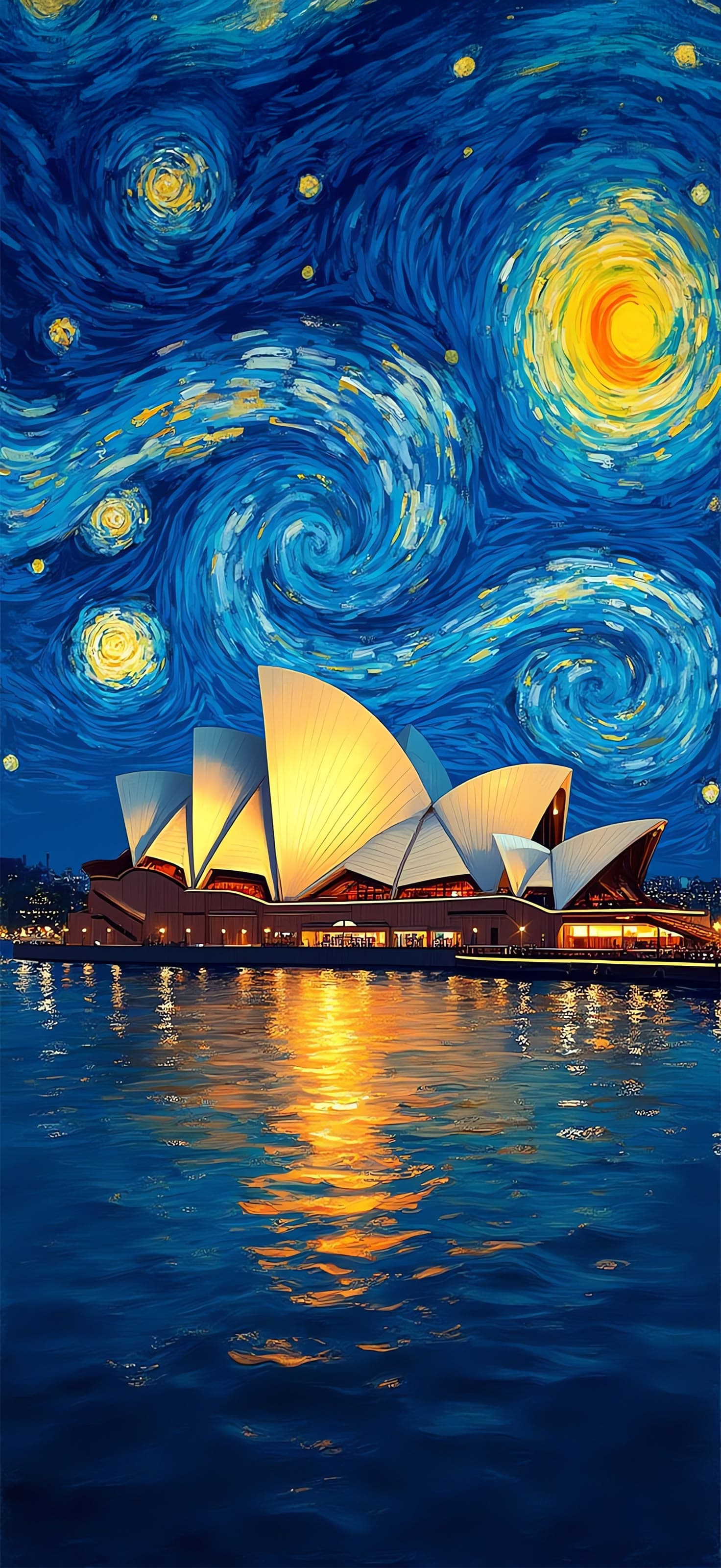 Sydney Opera House Night - Pro phone wallpaper