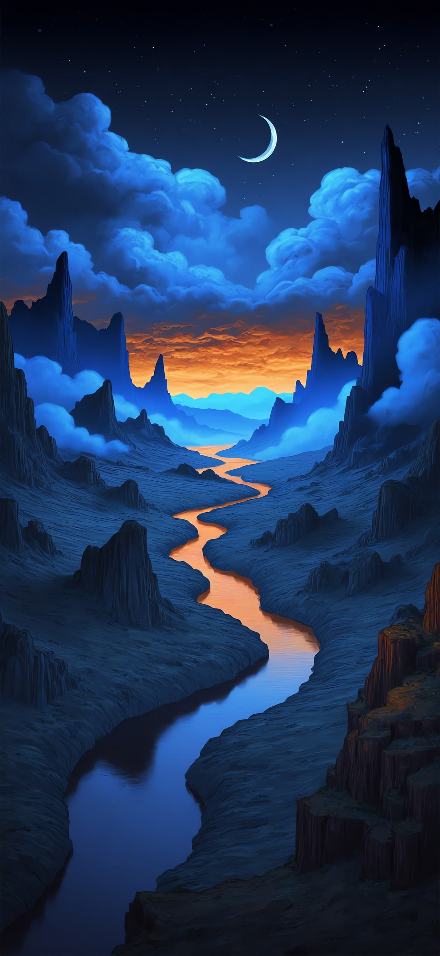 Ethereal Landscape - Pro phone wallpaper