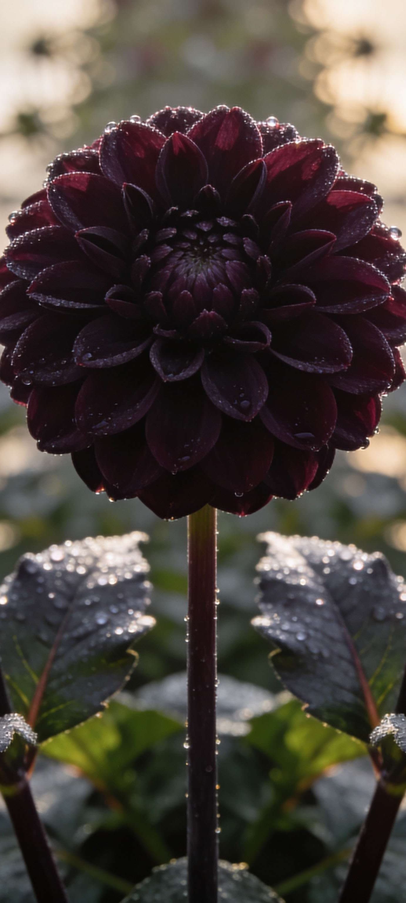 Dark Velvet Dahlia - free phone wallpaper