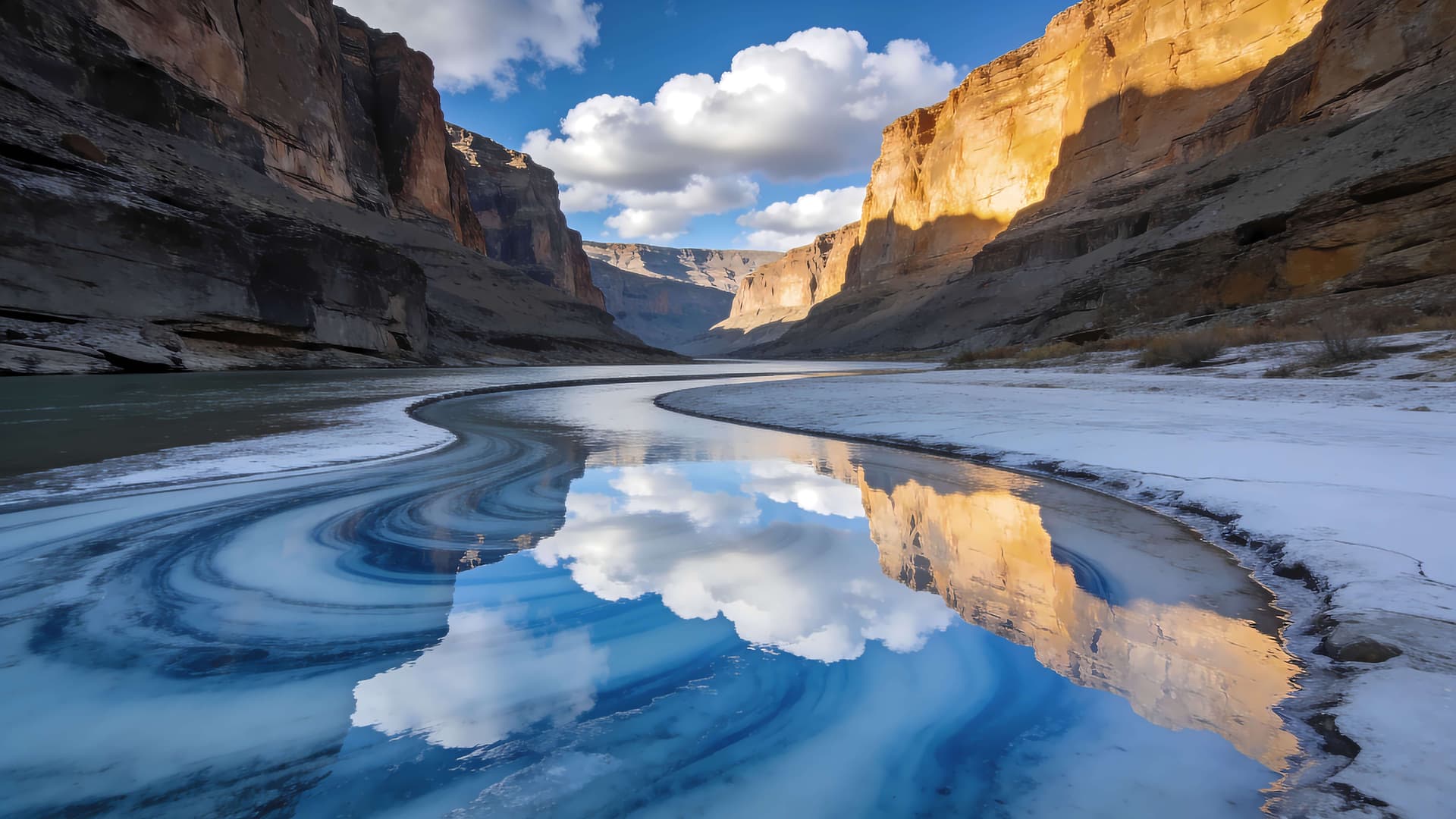Canyon River Reflection 2 - Pro desktop wallpaper