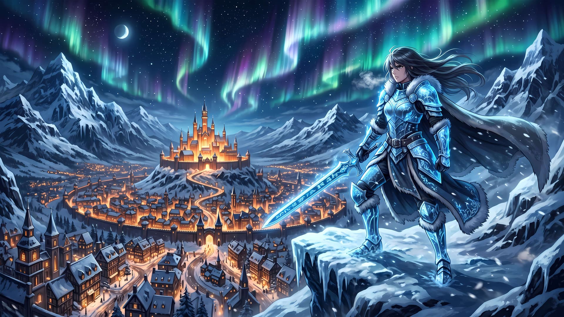 Aurora Knight Vigil - free desktop wallpaper
