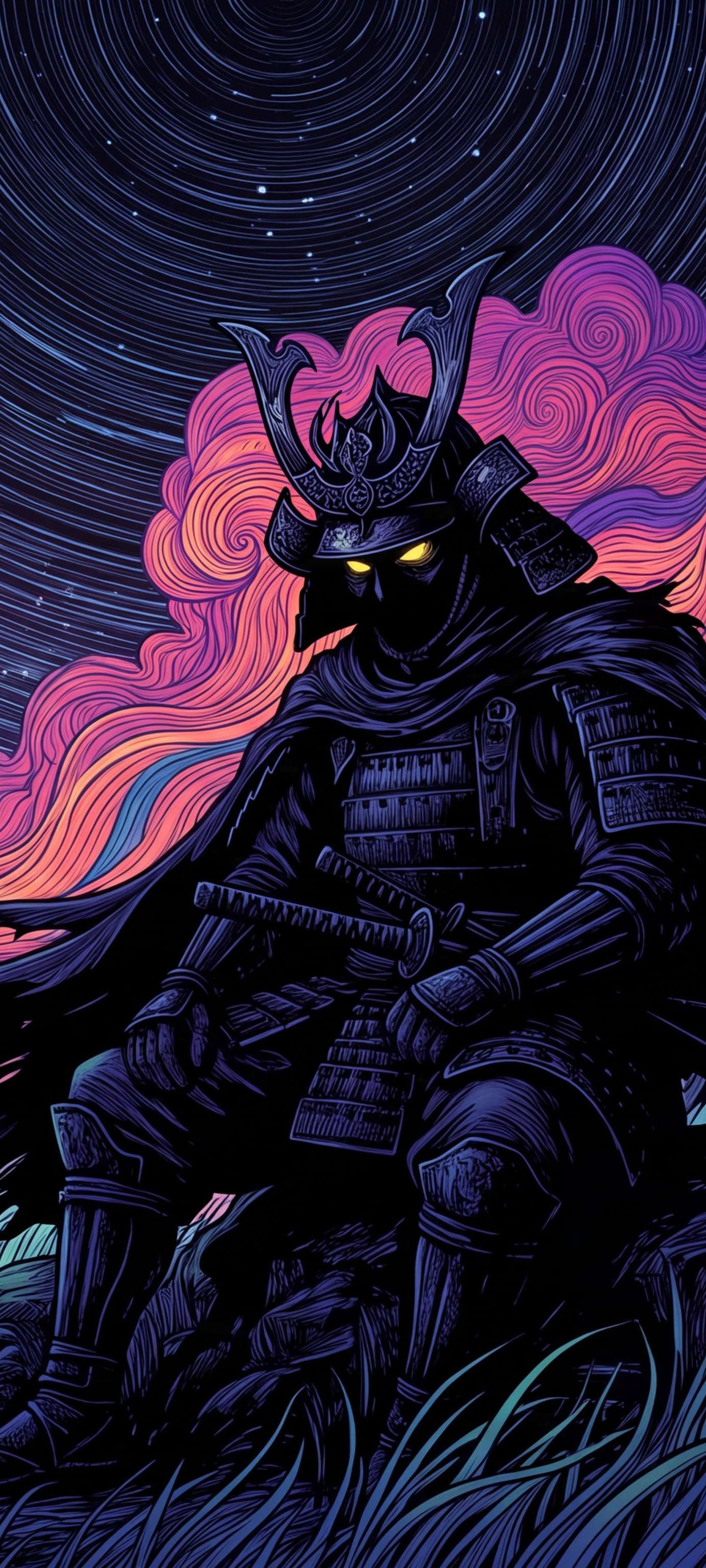Silent Samurai Twilight - free phone wallpaper