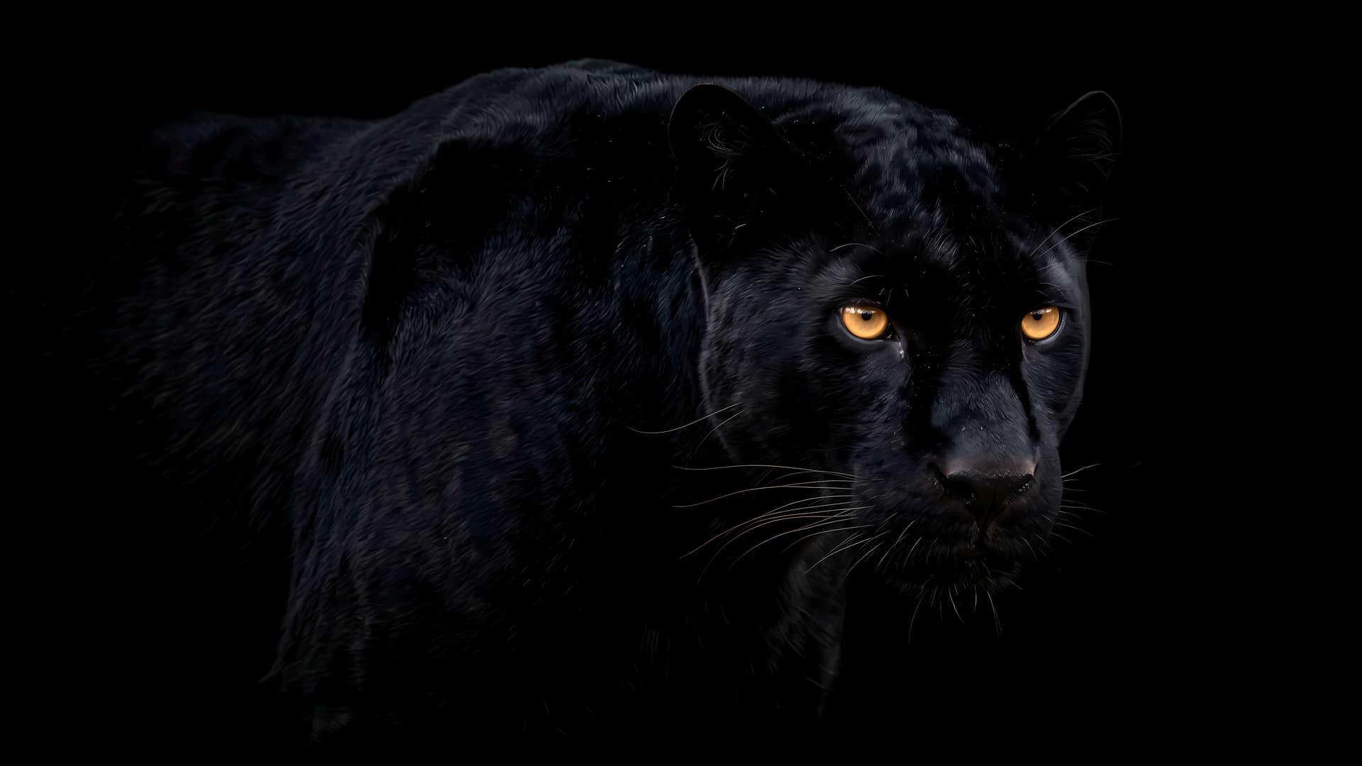Shadow Panther Eyes 2 - free desktop wallpaper