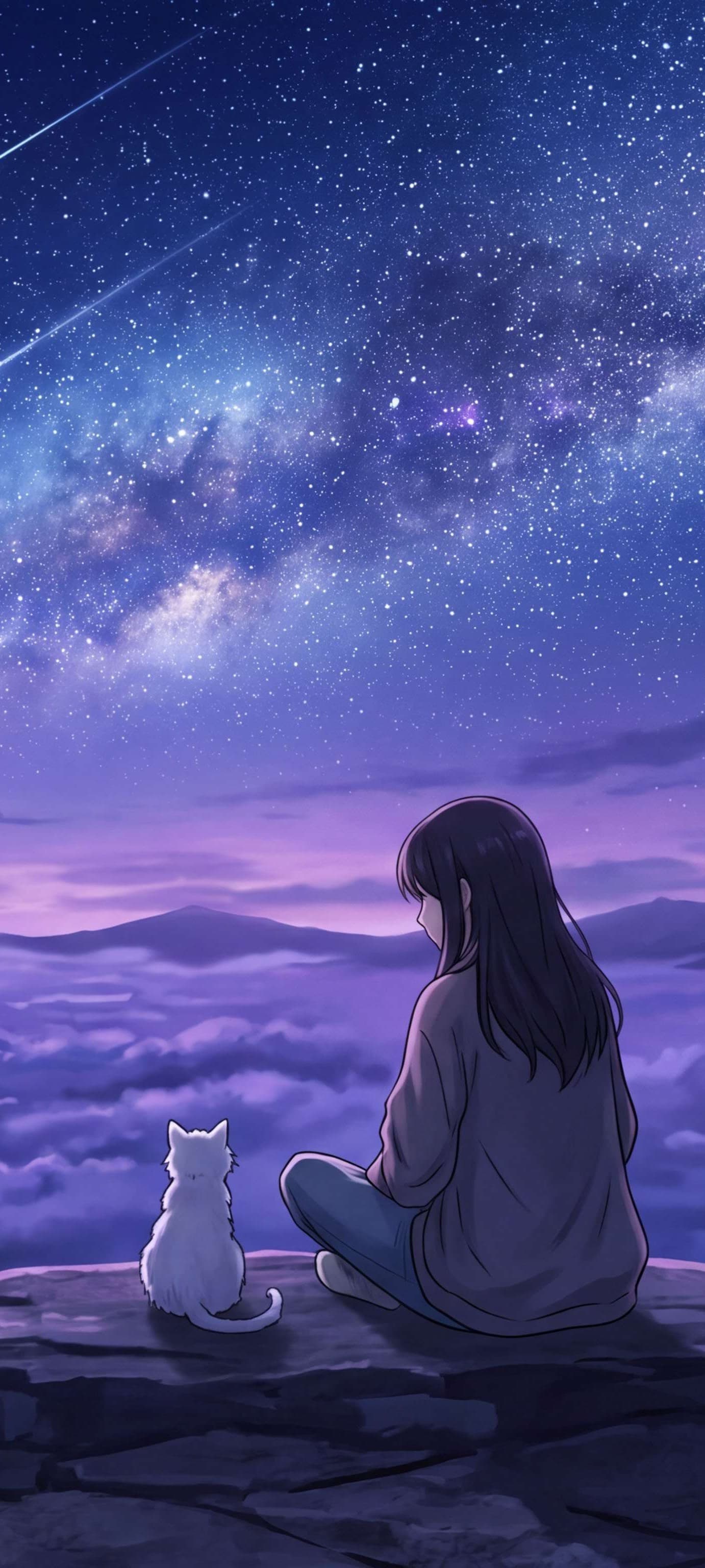 Stargazing Dreamer - free phone wallpaper