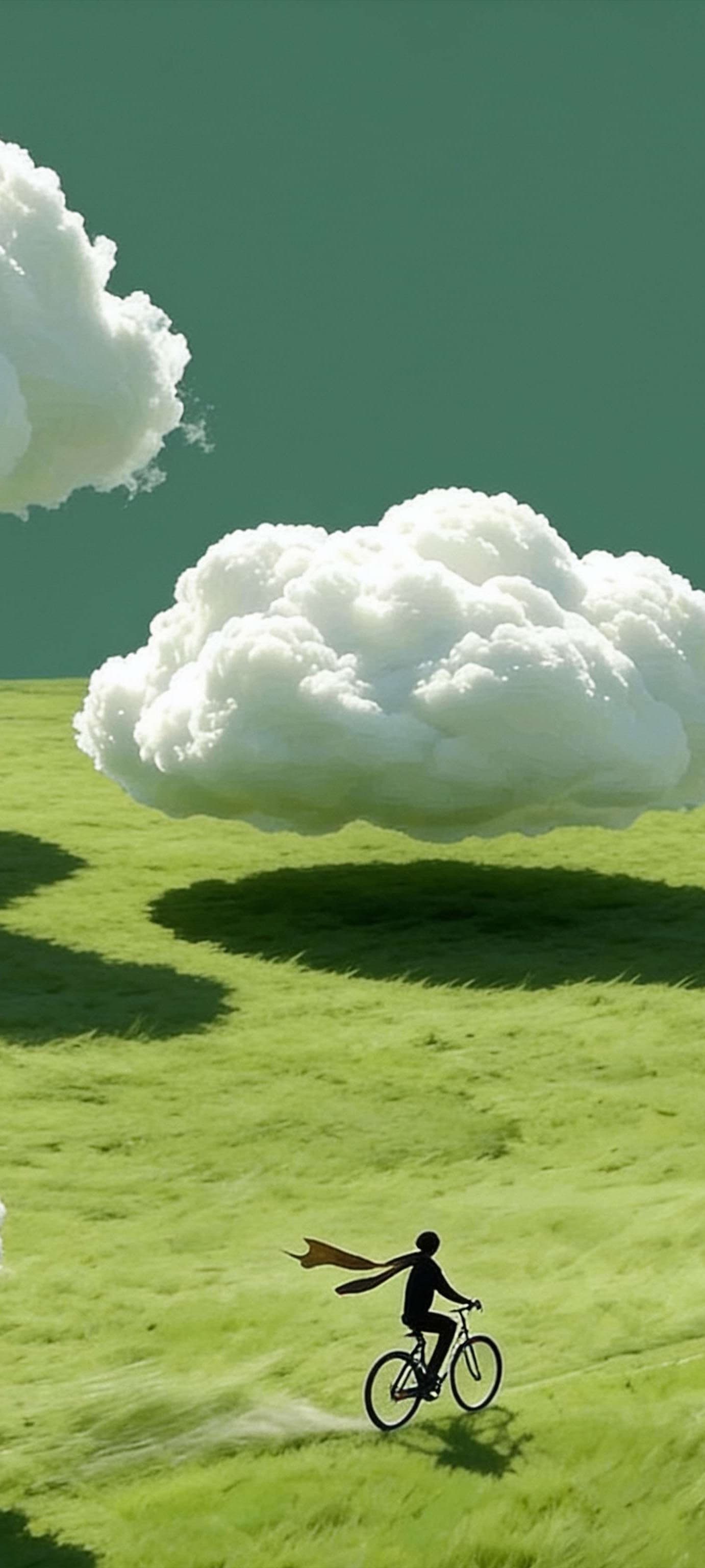 Surreal Cloud Ride - free phone wallpaper