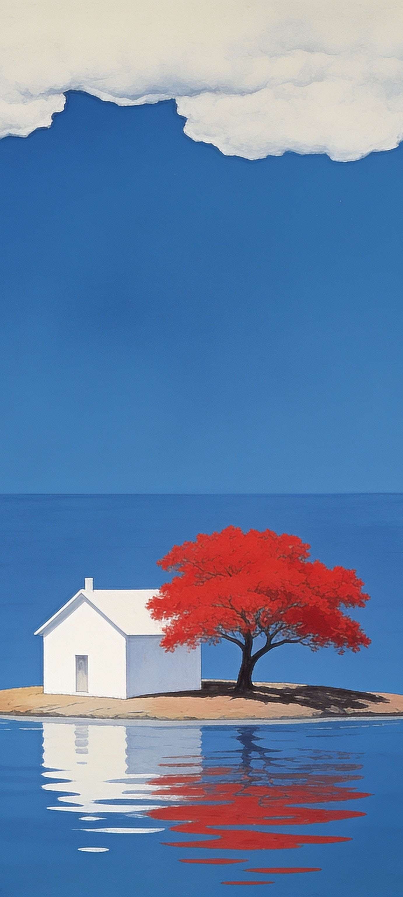 Split Horizon Island - Pro phone wallpaper